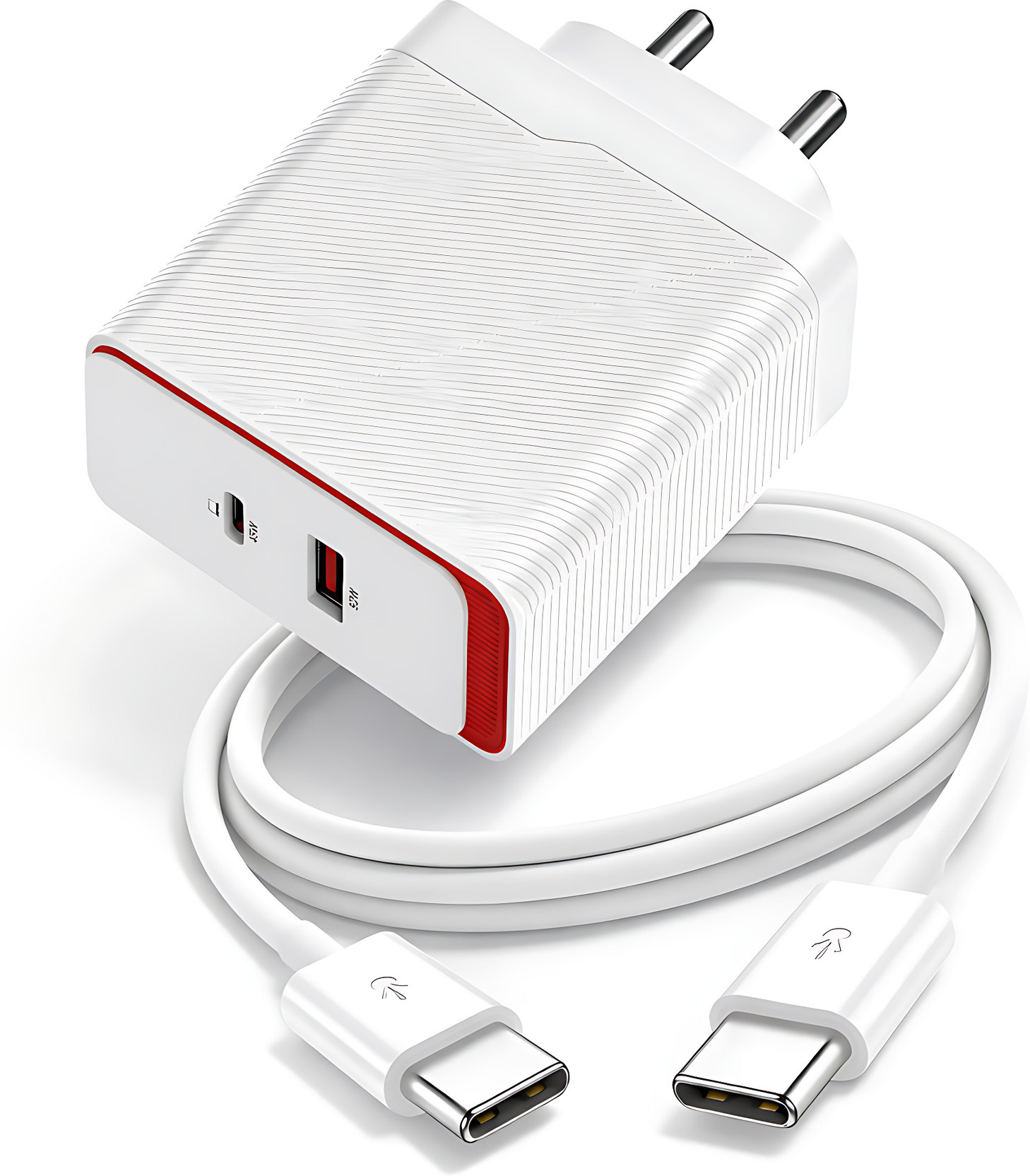 MMAK 100 W SuperVOOC 6 A Dual Port Mobile Charger with Detachable Cable