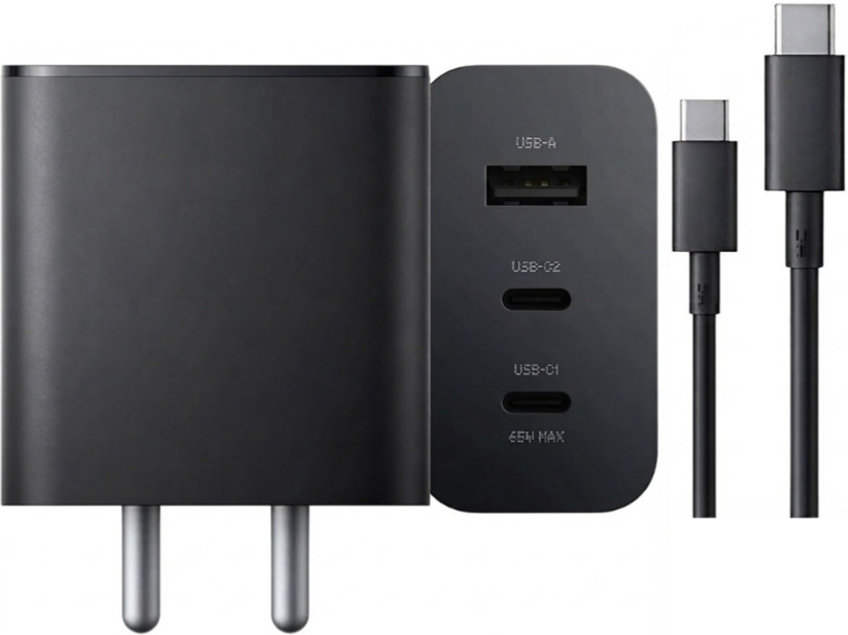 XYLARIO 100 W GaN 5 A 3 Port Mobile Charger with Detachable Cable