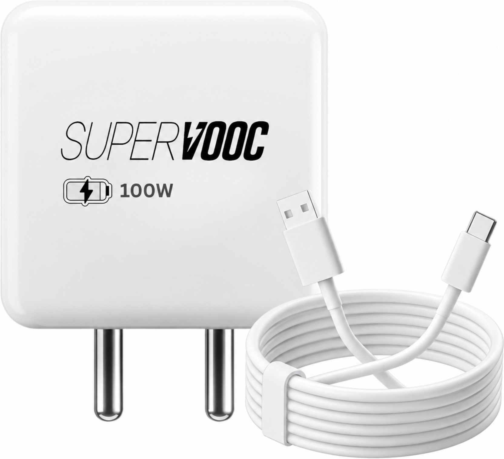 Kenviq 100 W PD 5 A Wall Charger for Mobile with Detachable Cable