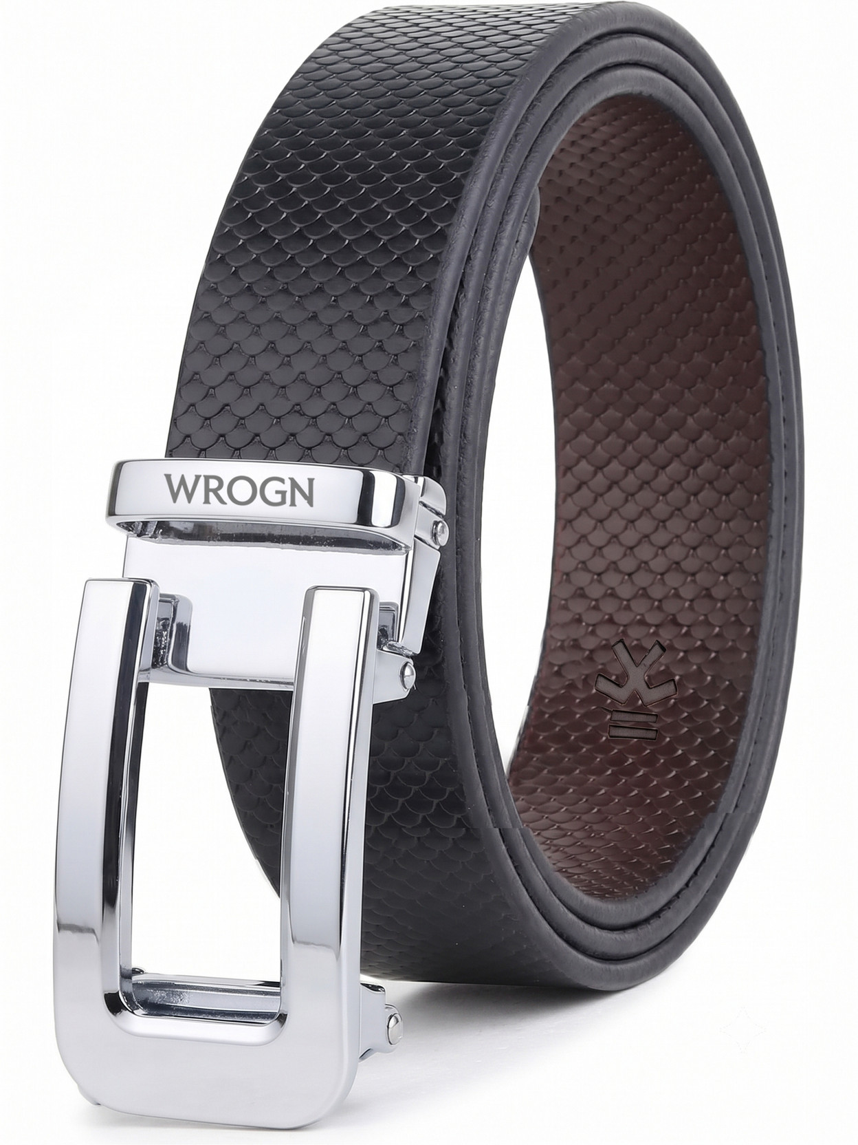 Men Formal, Casual, Evening, Party Black, Brown Genuine Leather Reversible Belt