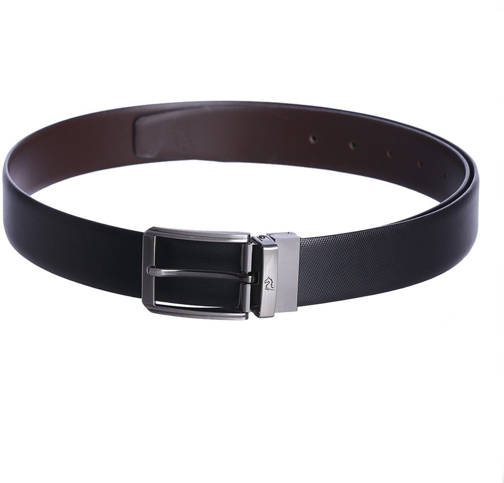Men Casual, Formal, Party, Evening Black, Brown Artificial Leather Reversible Belt