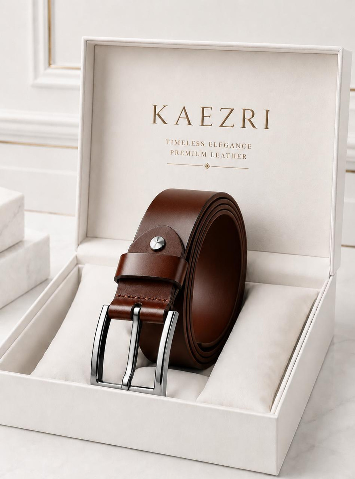 Men Casual, Formal Brown Genuine Leather Reversible Belt
