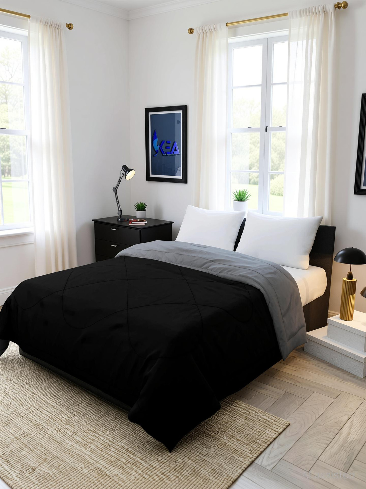 KEA Solid Double Comforter for  Heavy Winter