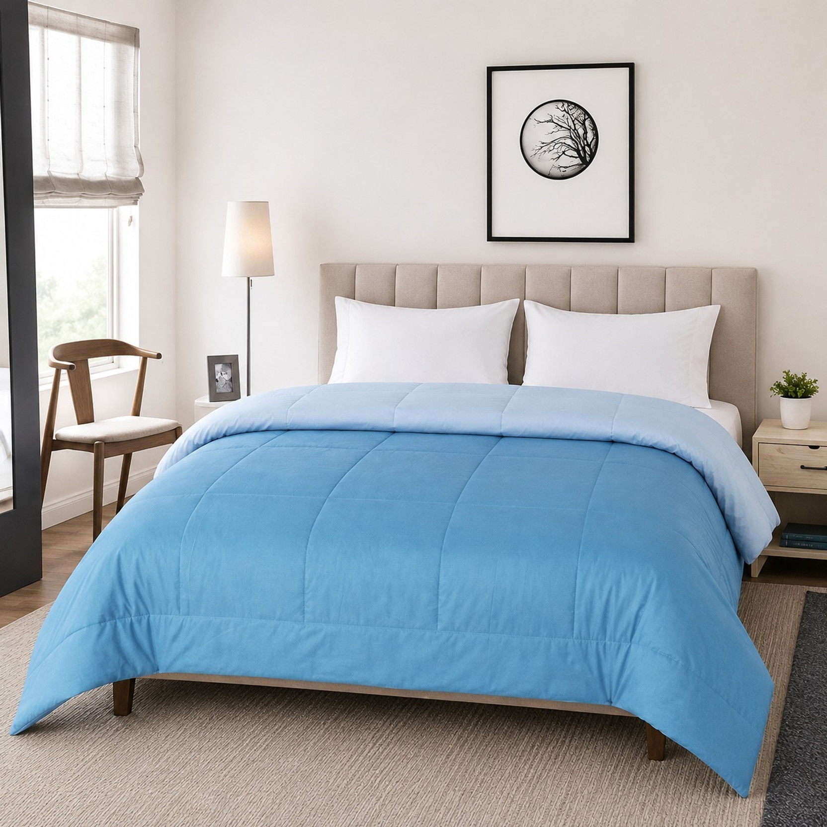 Rash Home Self Design King Comforter for  AC Room