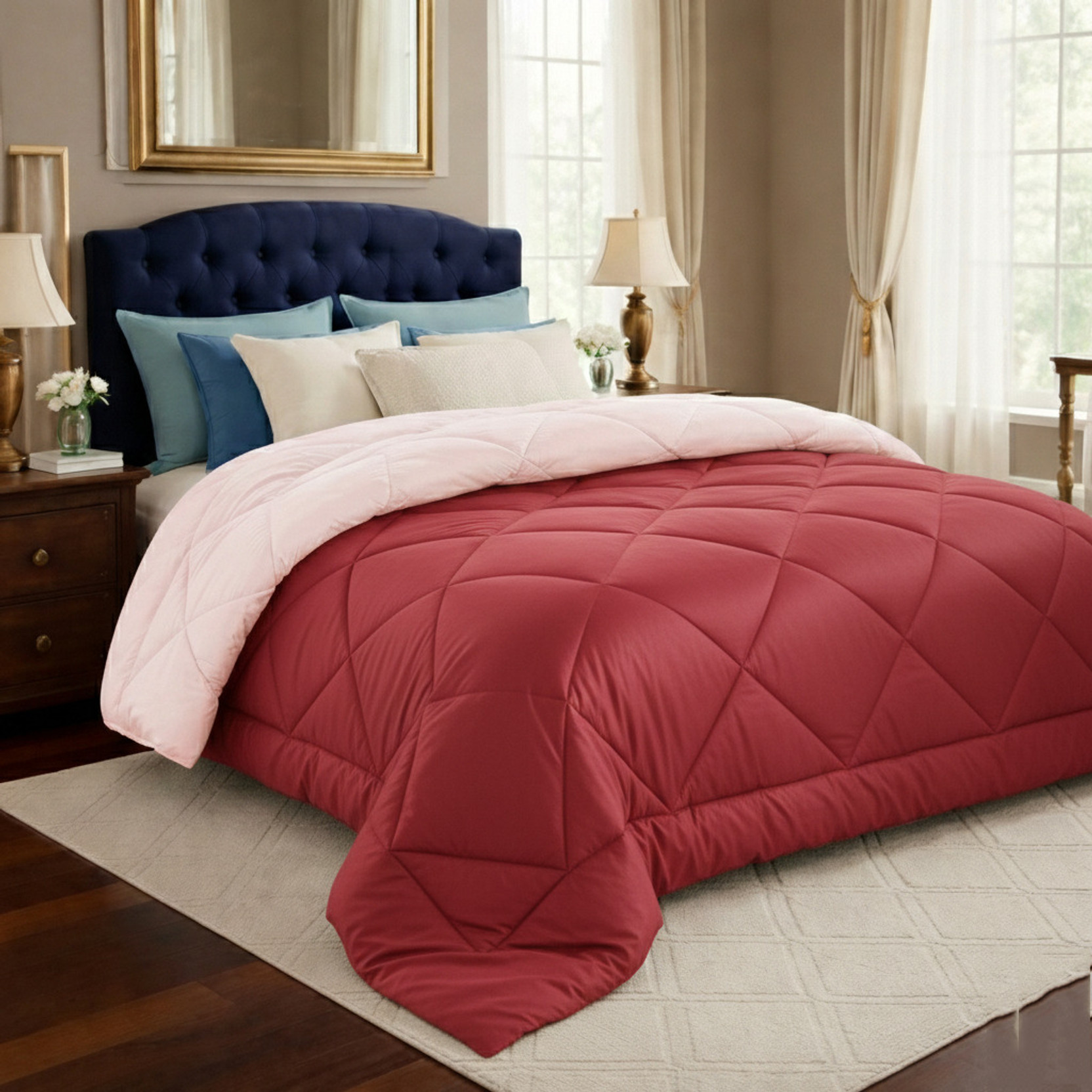 BSB HOME Solid Single Comforter for  Mild Winter