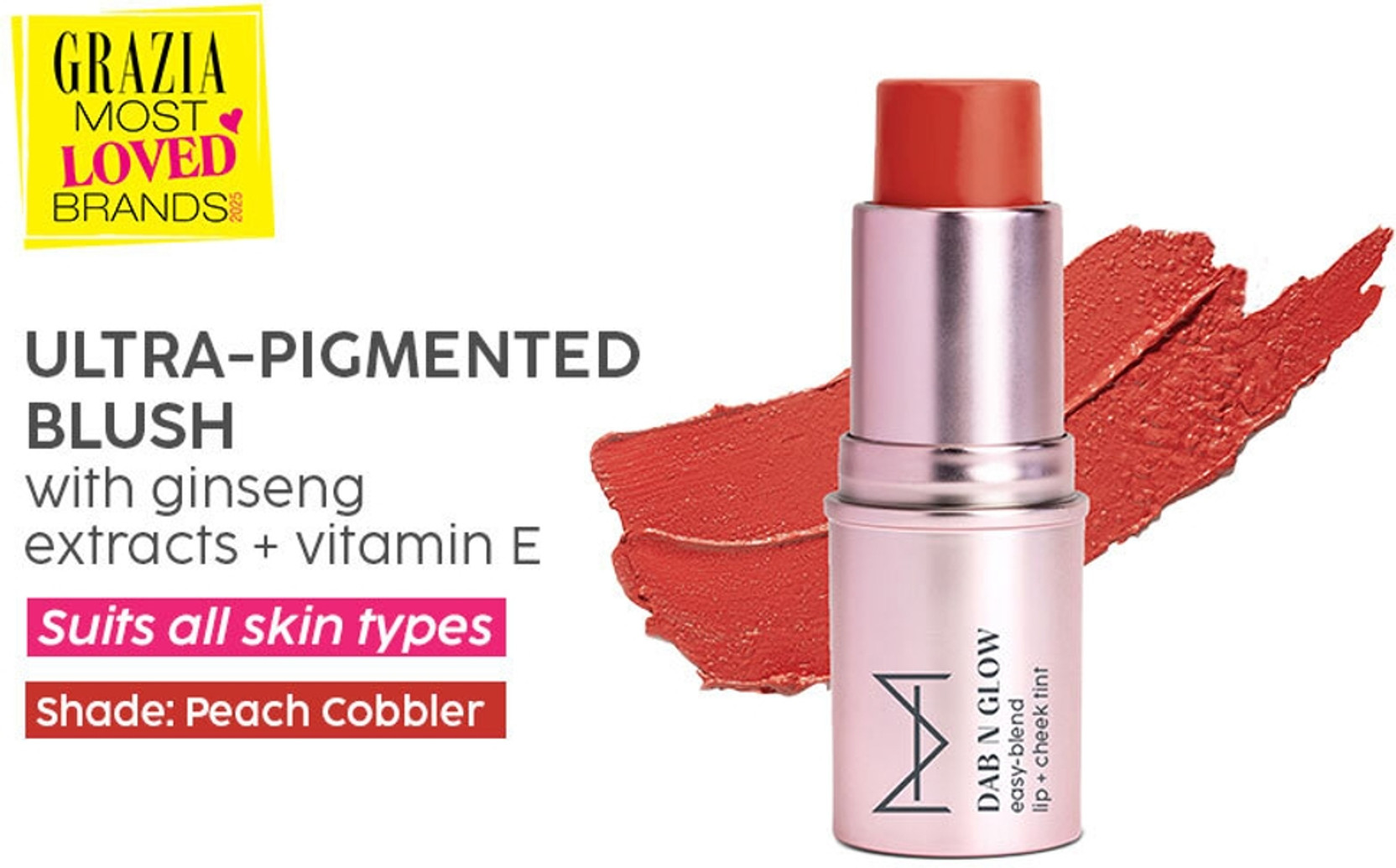 HOUSE OF MAKEUP Dab N Glow 3-in-1 Eye + Lip + Cheek Tint