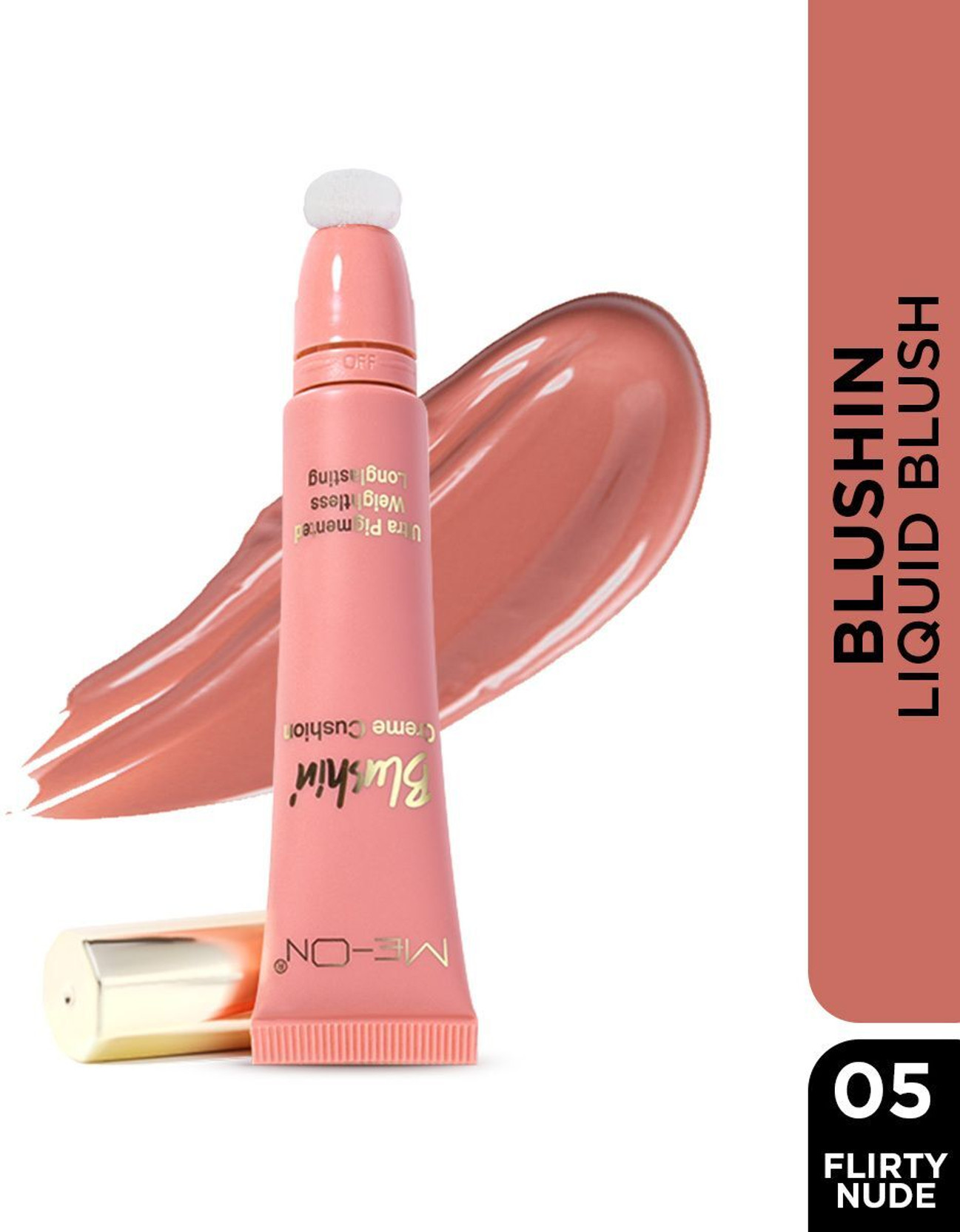 Me-On Blushin' Creme Cushion Liquid Blush | Highly Pigmented | Long Lasting Glow