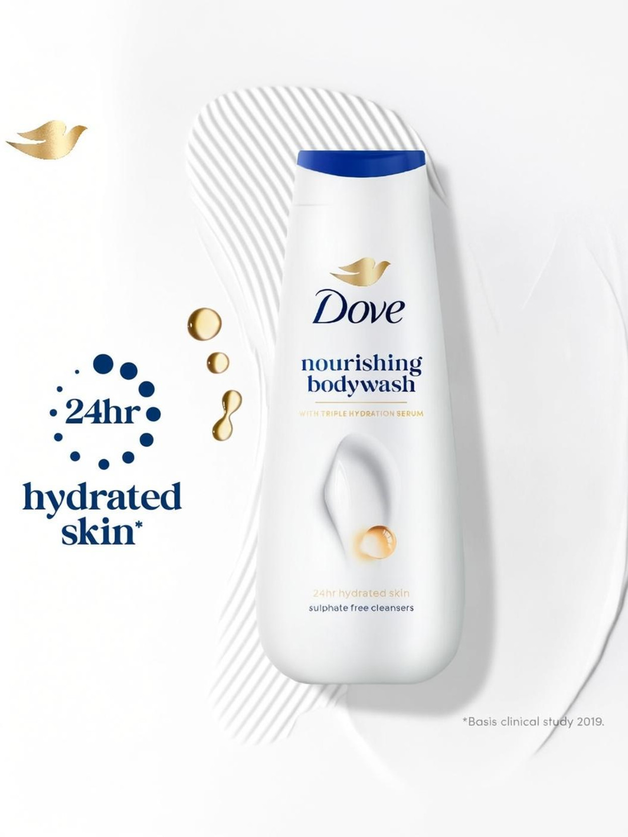 DOVE Nourishing Triple Hydration Serum Body Wash