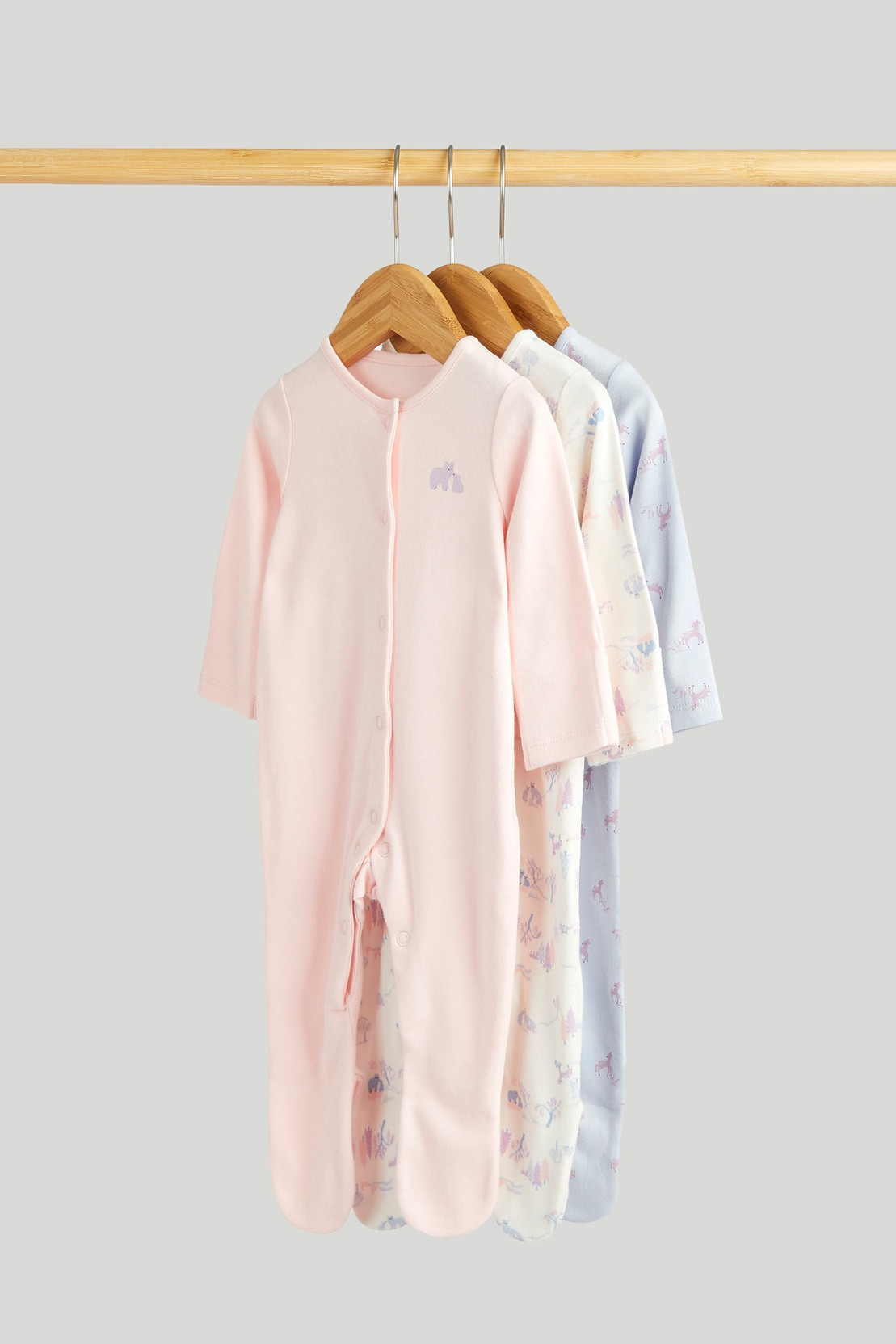 Mothercare Baby Girls Navy Sleepsuit