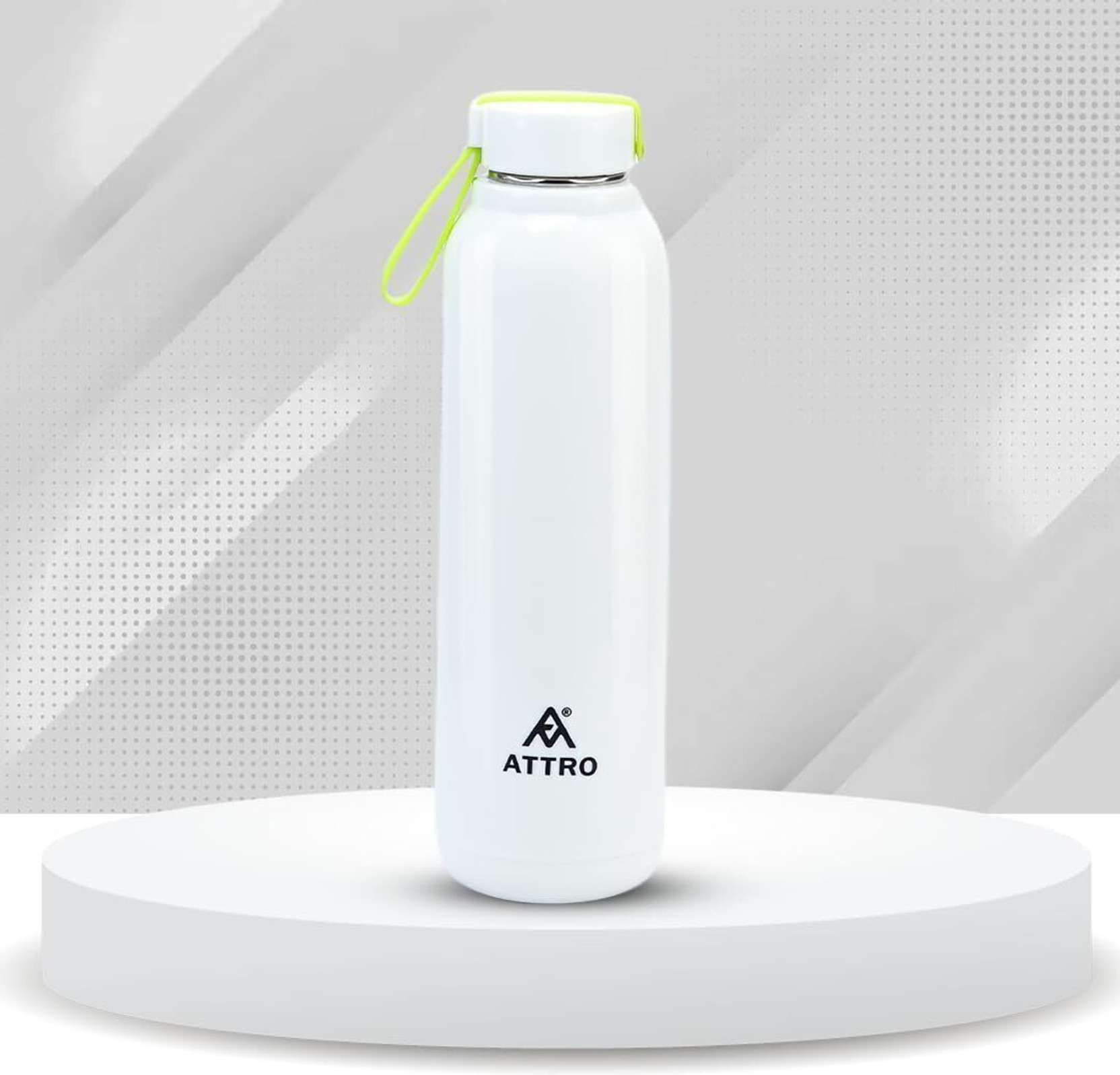 CELLO Crysta Stainless Steel Water Bottle for Daily Use Set of 2 Pcs Silver, 1000 ml