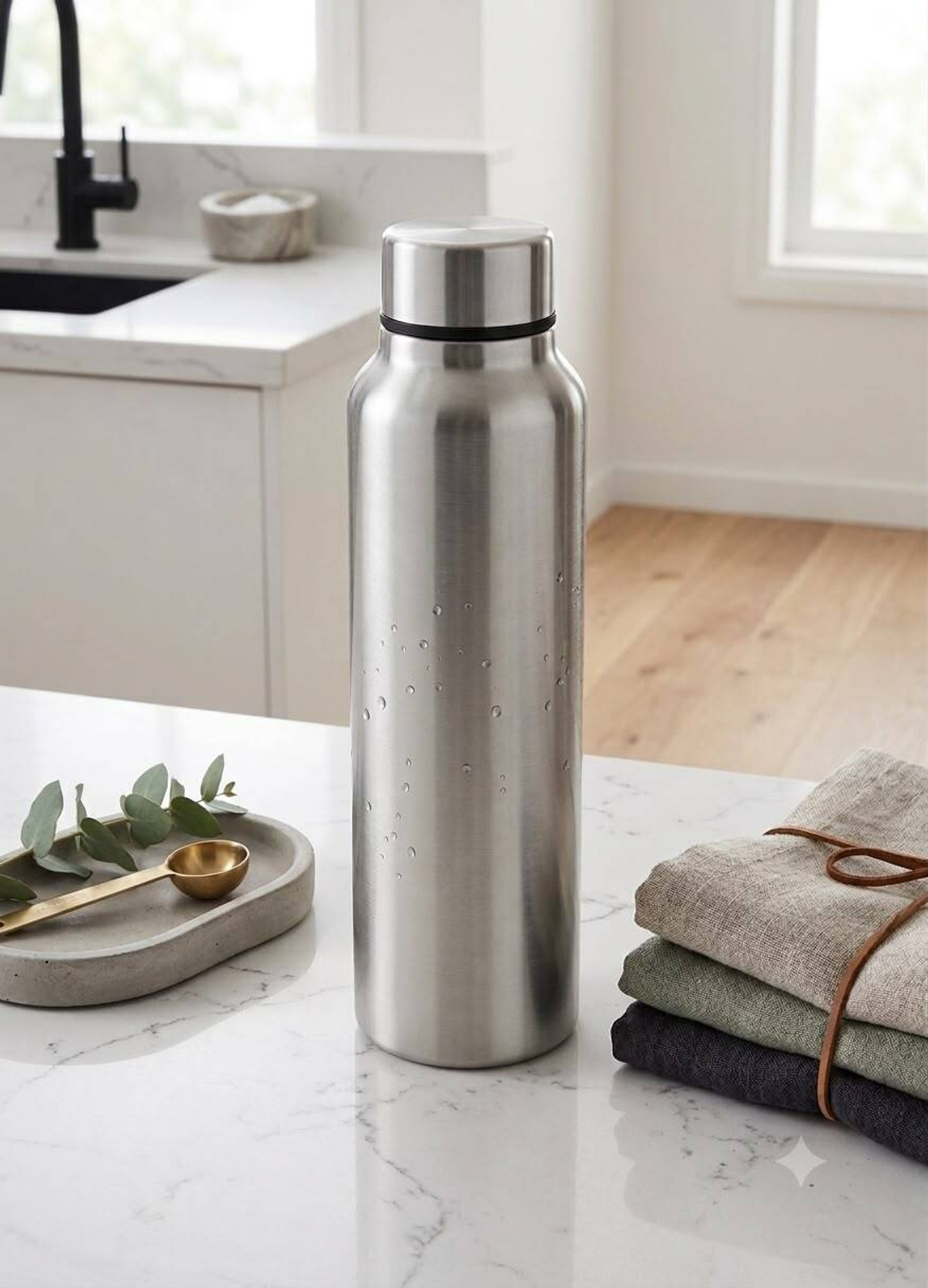 Jitcrafts Stainless Steel Water Bottle 1 Litre | Leak Proof Reusable Bottle 1000 ml Steel Bottle