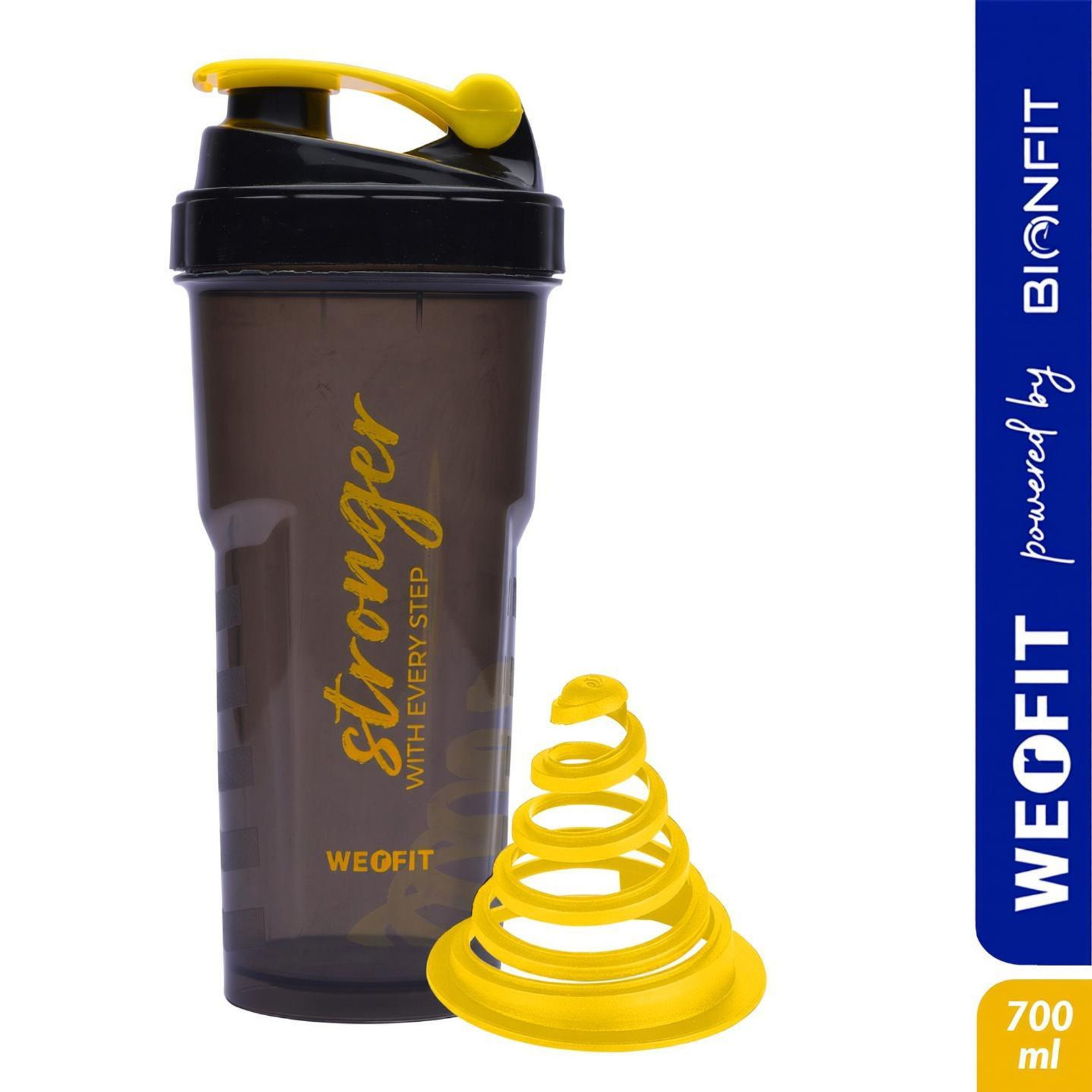 WErFIT Gym Shaker with Cyclone Blender | 100% Leakproof, BPA-Free Blender Bottle 700 ml Plastic Shaker