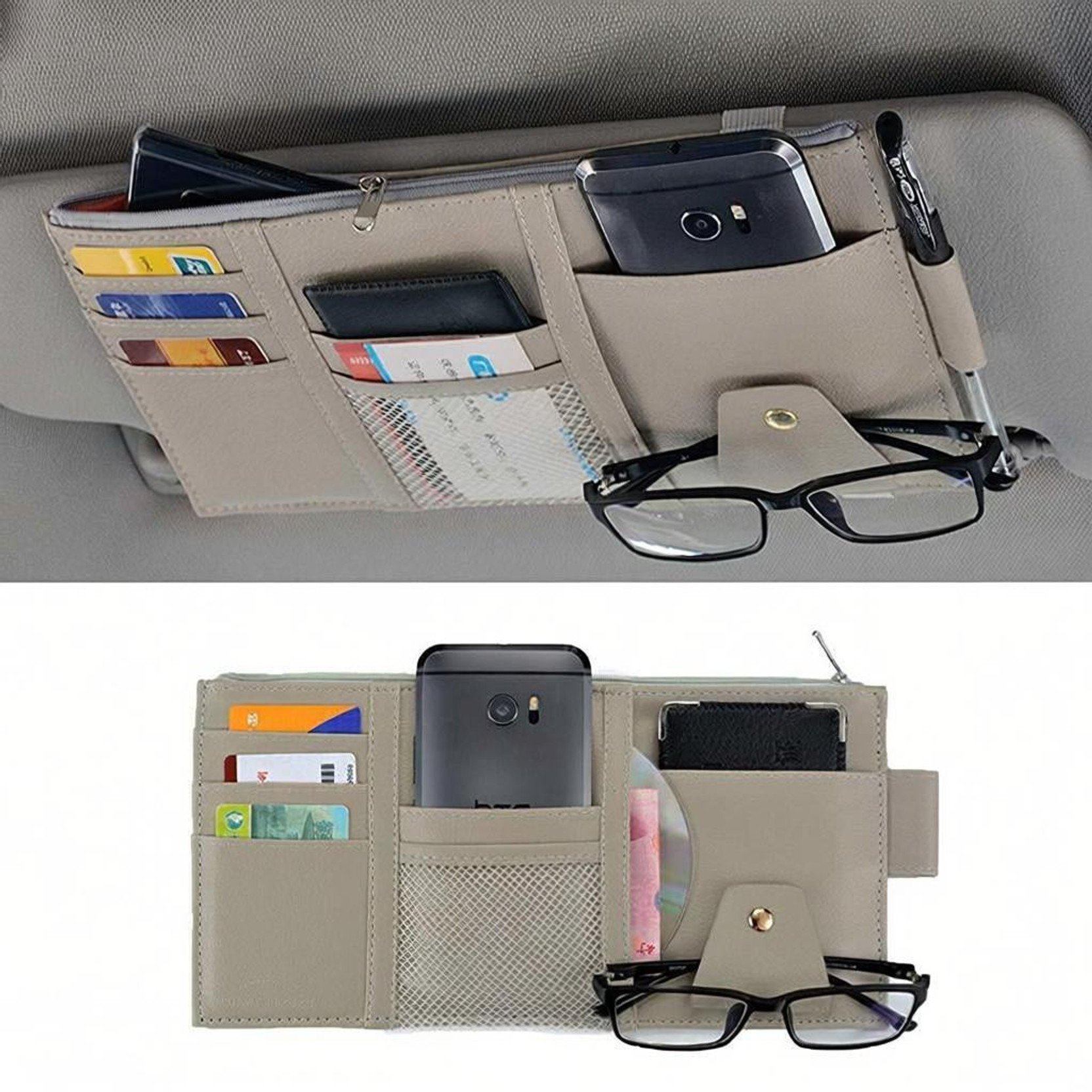 Car Trunk Organizer for SUV & Truck Cargo Storage, Large