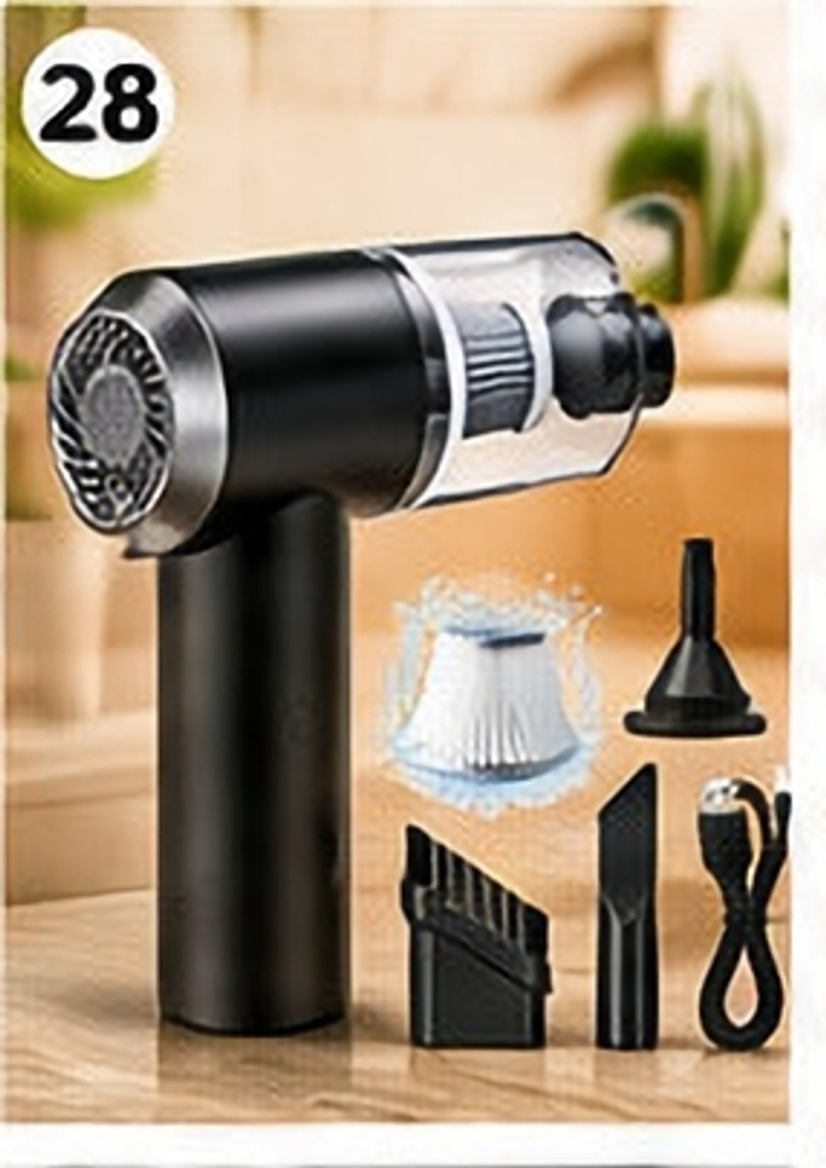 HOMISTA Mini Handheld Vacuum Cleaner, Rechargeable Cordless Car & Home Mini Handheld Vacuum Cleaner, Rechargeable Cordless Car & Home Vehicle Interior Cleaner