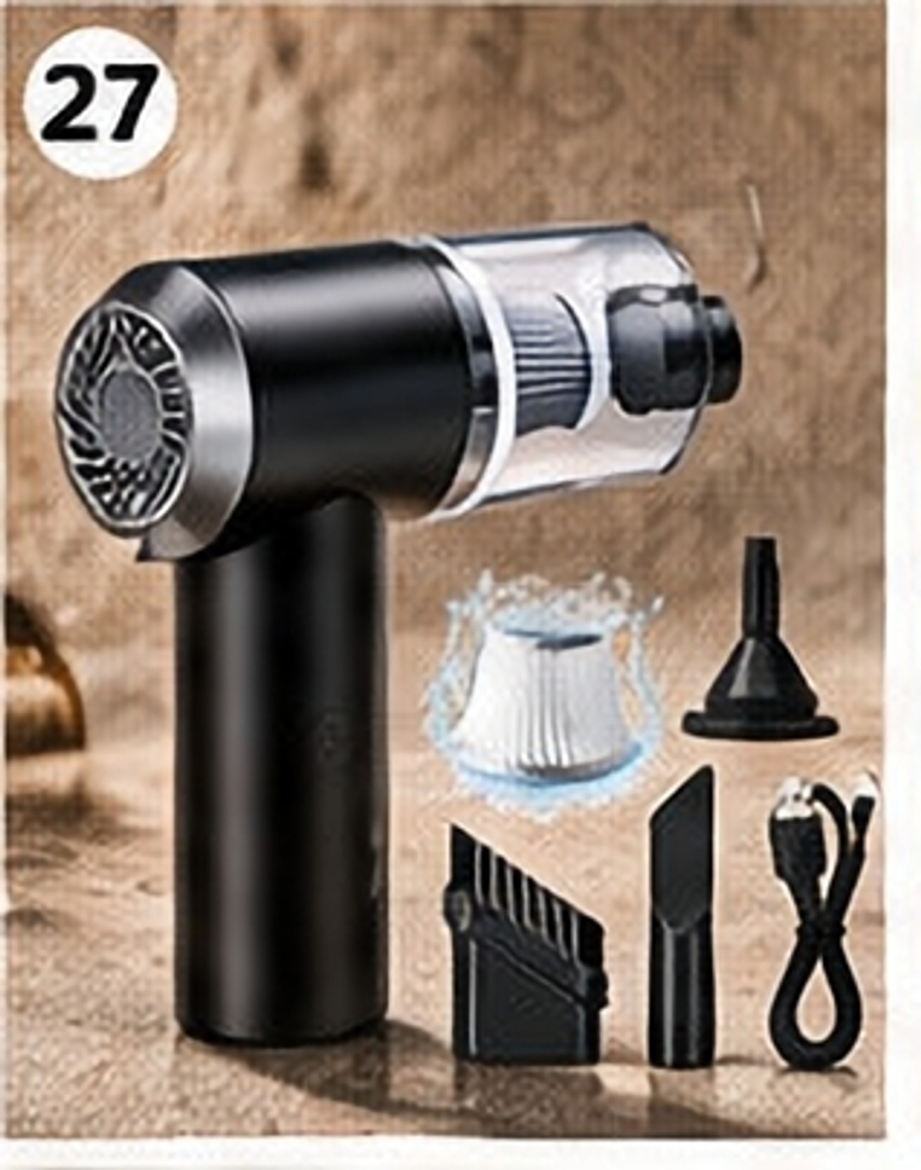 HOMISTA Mini Handheld Vacuum Cleaner, Rechargeable Cordless Car & Home Mini Handheld Vacuum Cleaner, Rechargeable Cordless Car & Home Vehicle Interior Cleaner