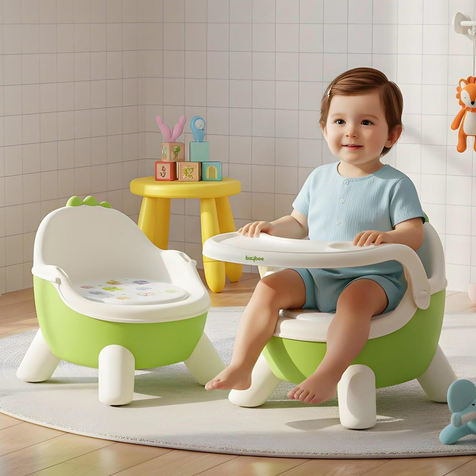 baybee Booster Seat for Baby Feeding Baby Food Chair with Cushion and Dining Tray