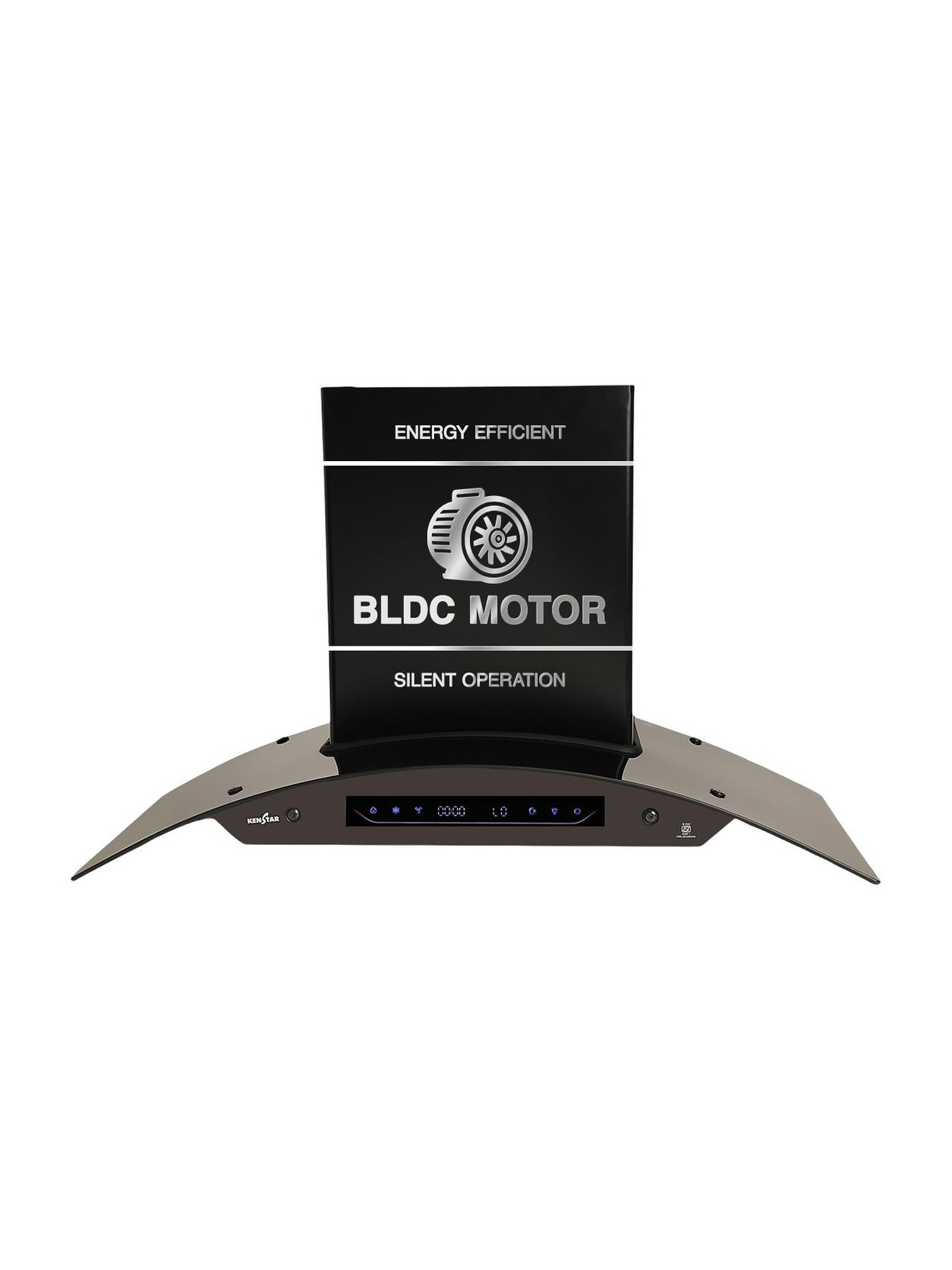 Kenstar AeroGlide BLDC CURVE 90 CM 1500 CMH 90 cm Filterless Auto-clean Chimney With BLDC Motor 10 Spe...