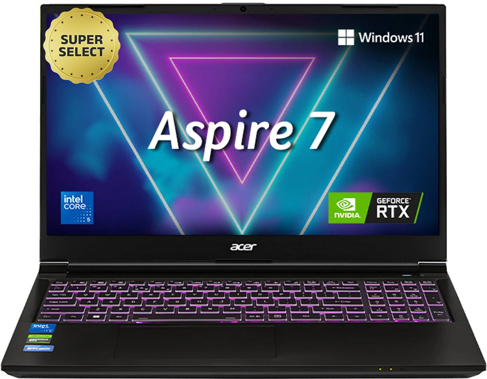Acer Aspire 7 Intel Core 5 210H - (16 GB/512 GB SSD/Windows 11 Home/4 GB Graphics/NVIDIA GeForce RTX 3...