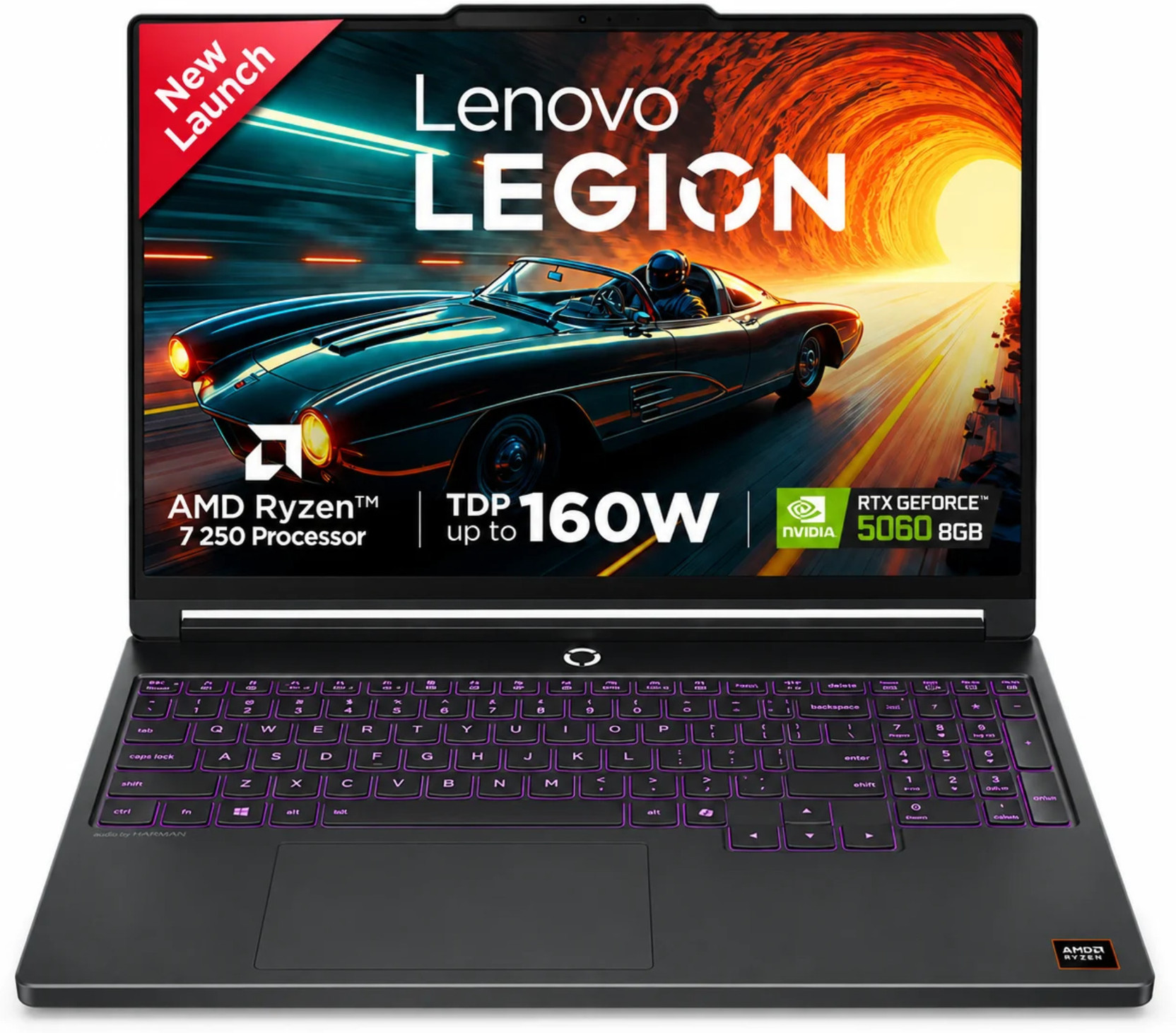 Lenovo Legion 5 (2026) WQXGA OLED AMD Ryzen 7 Octa Core 250 - (16 GB/512 GB SSD/Windows 11 Home/8 GB G...