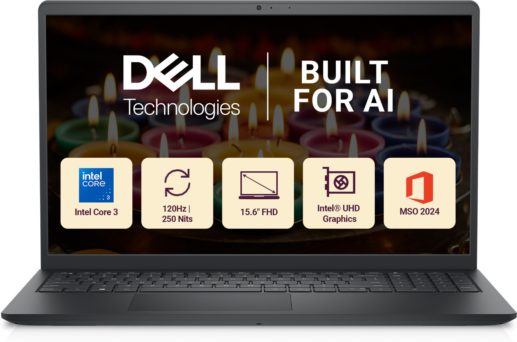 DELL 15 Inspiron Intel Core 3 100U - (8 GB/512 GB SSD/Windows 11 Home) DC15250 Thin and Light Laptop