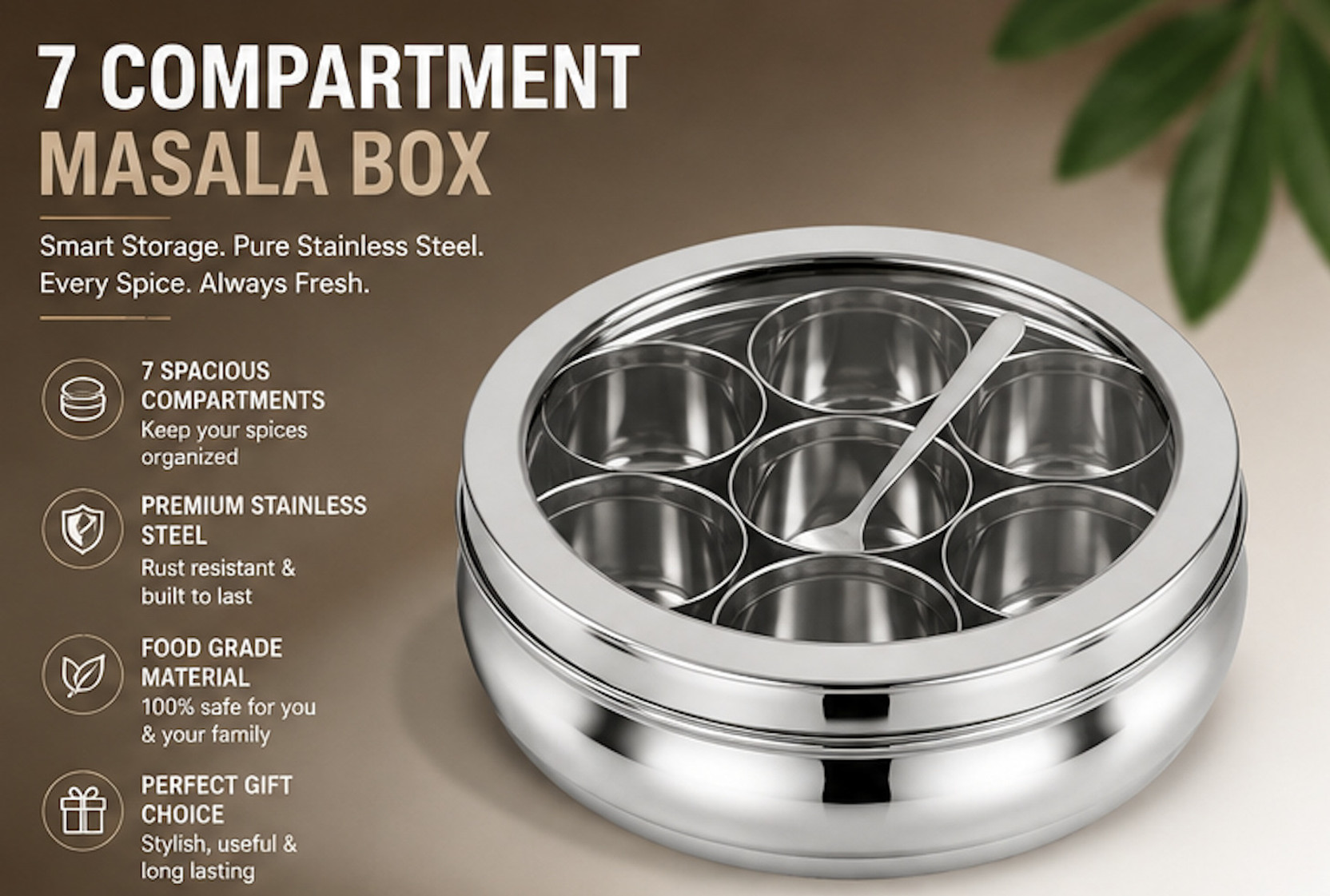 STEELVO MB BELLY Spice Set Stainless Steel