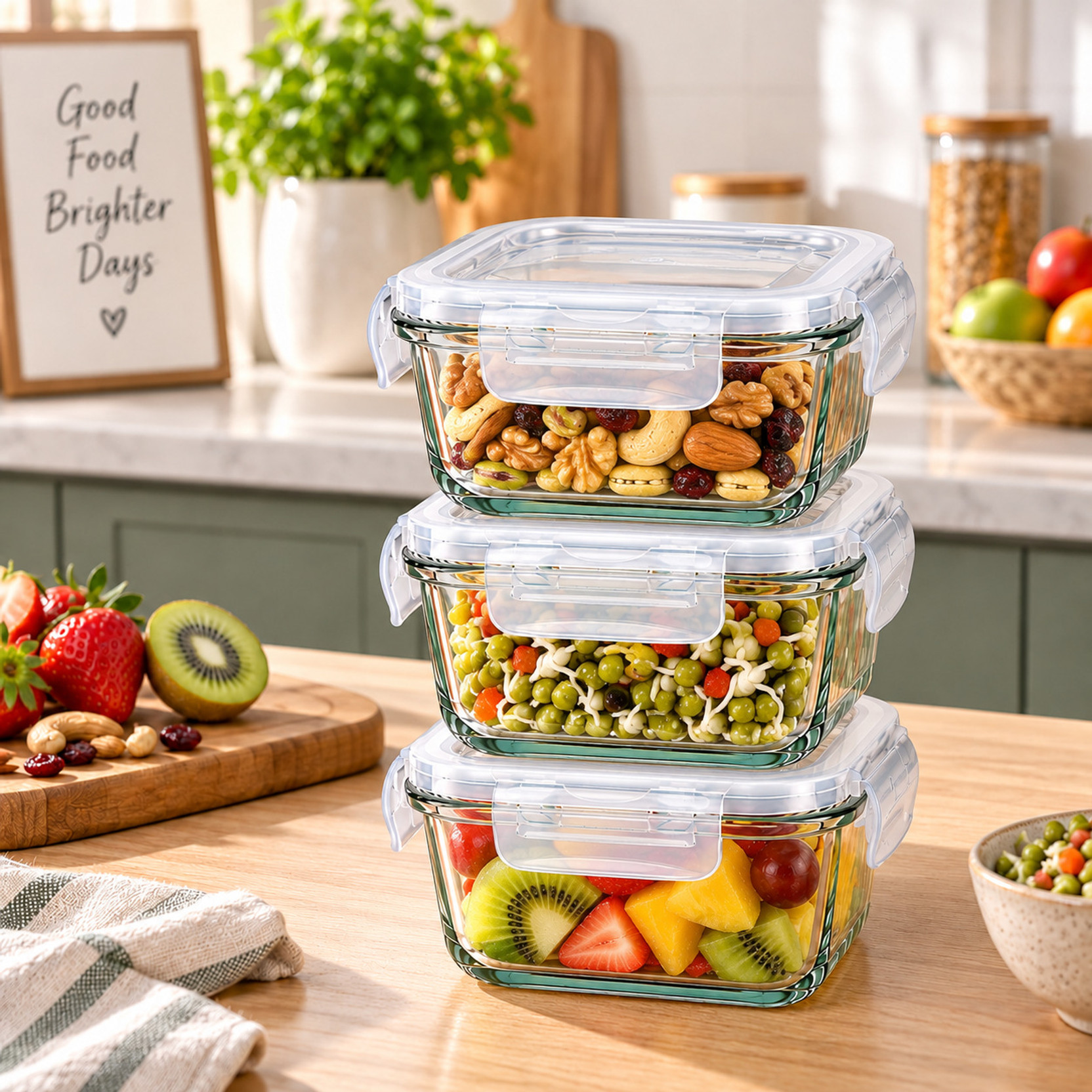 Classic Essentials Glass Grocery Container - 520 ml