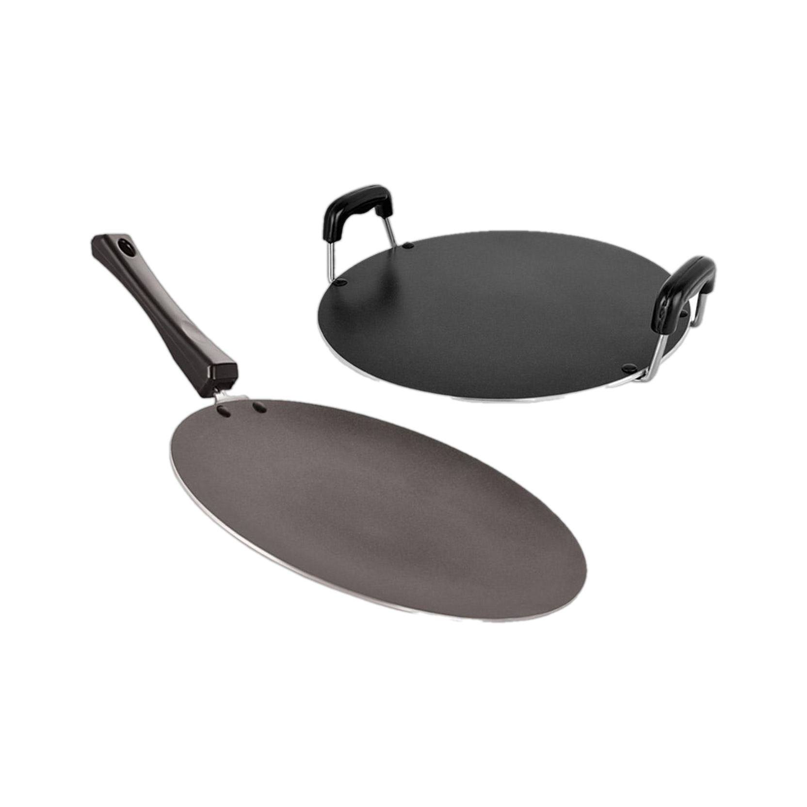 NIRLON Non-Stick Aluminium Tawa Cookware Set, 2-Pieces, Red (2.6m...more