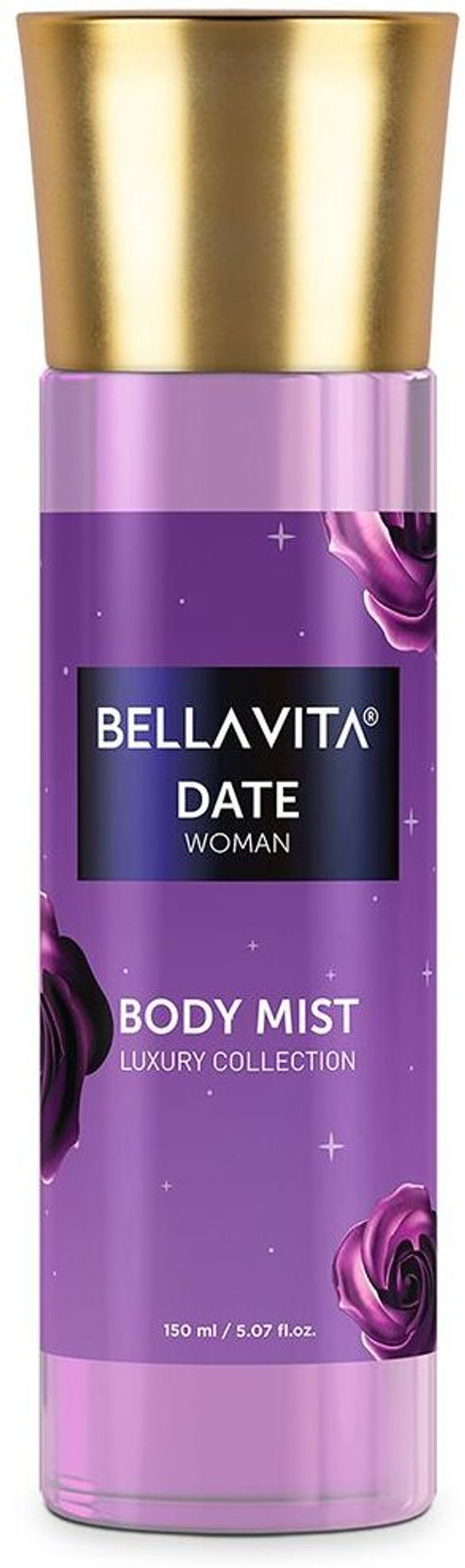 BELLAVITA DATE Woman Body Mist with Pink Pepper & Vanilla notes|Long Lasting fragrance| Body Mist - For Women