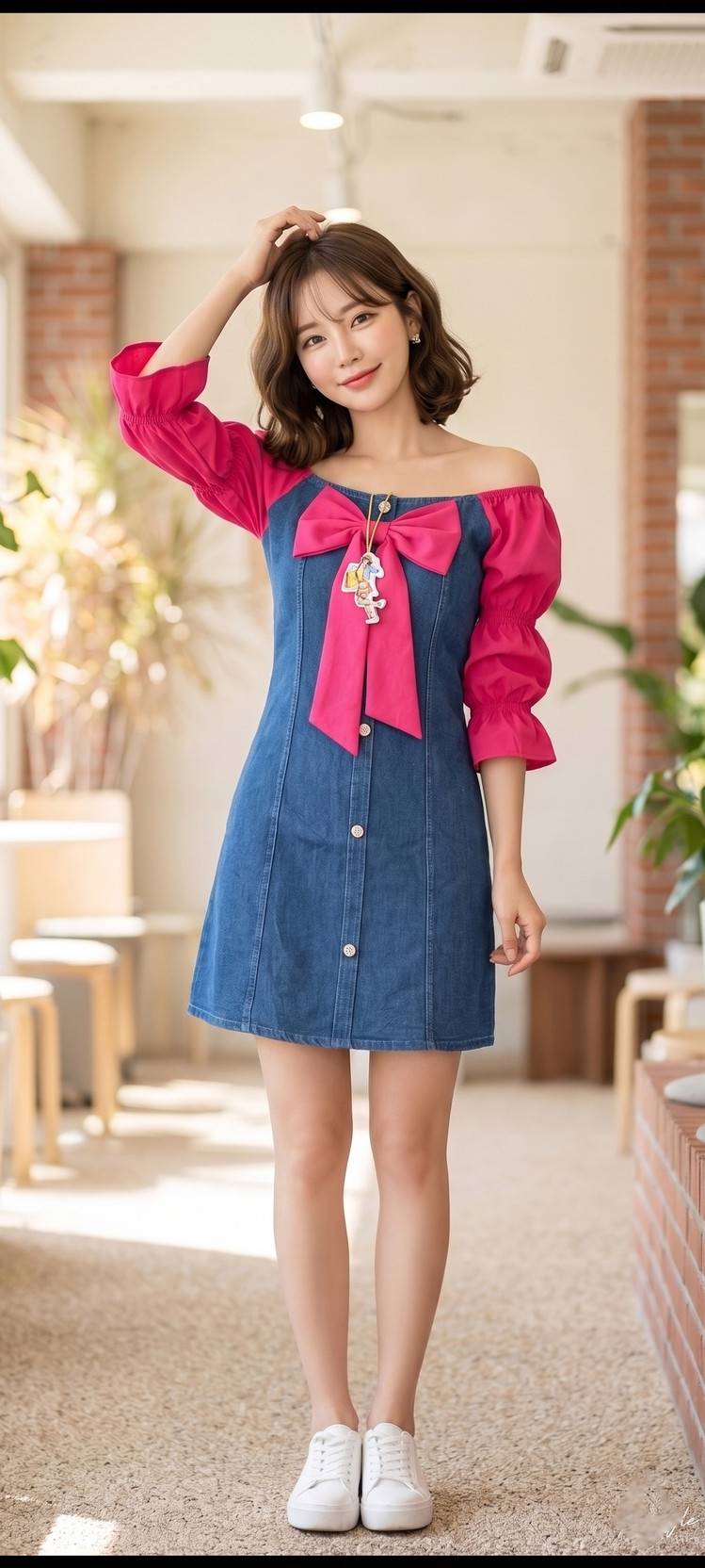 Women A-line Multicolor Above Knee/Mid Thigh Length Dress