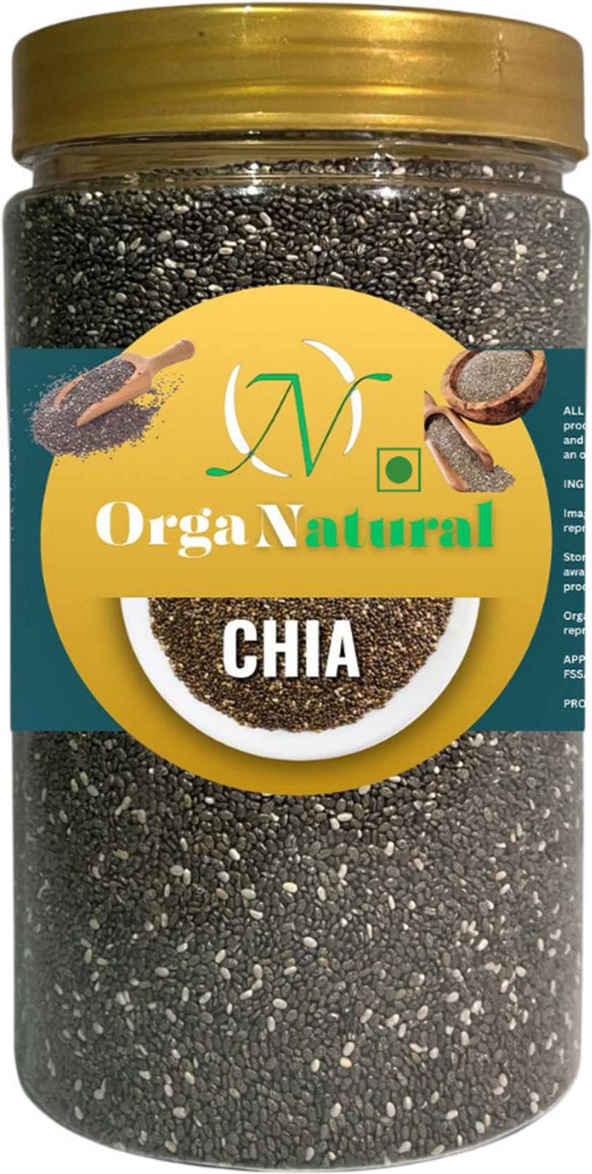 OrgaNatural OrgaNatural Chia Seeds for Weight Loss & Digestion | Omega -3 Fiber rich Chia Seeds