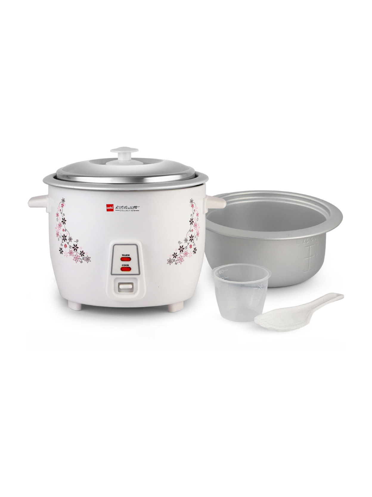 cello Iris Rice Cooker with Single Bowl | Trivet Plate | Electric...more