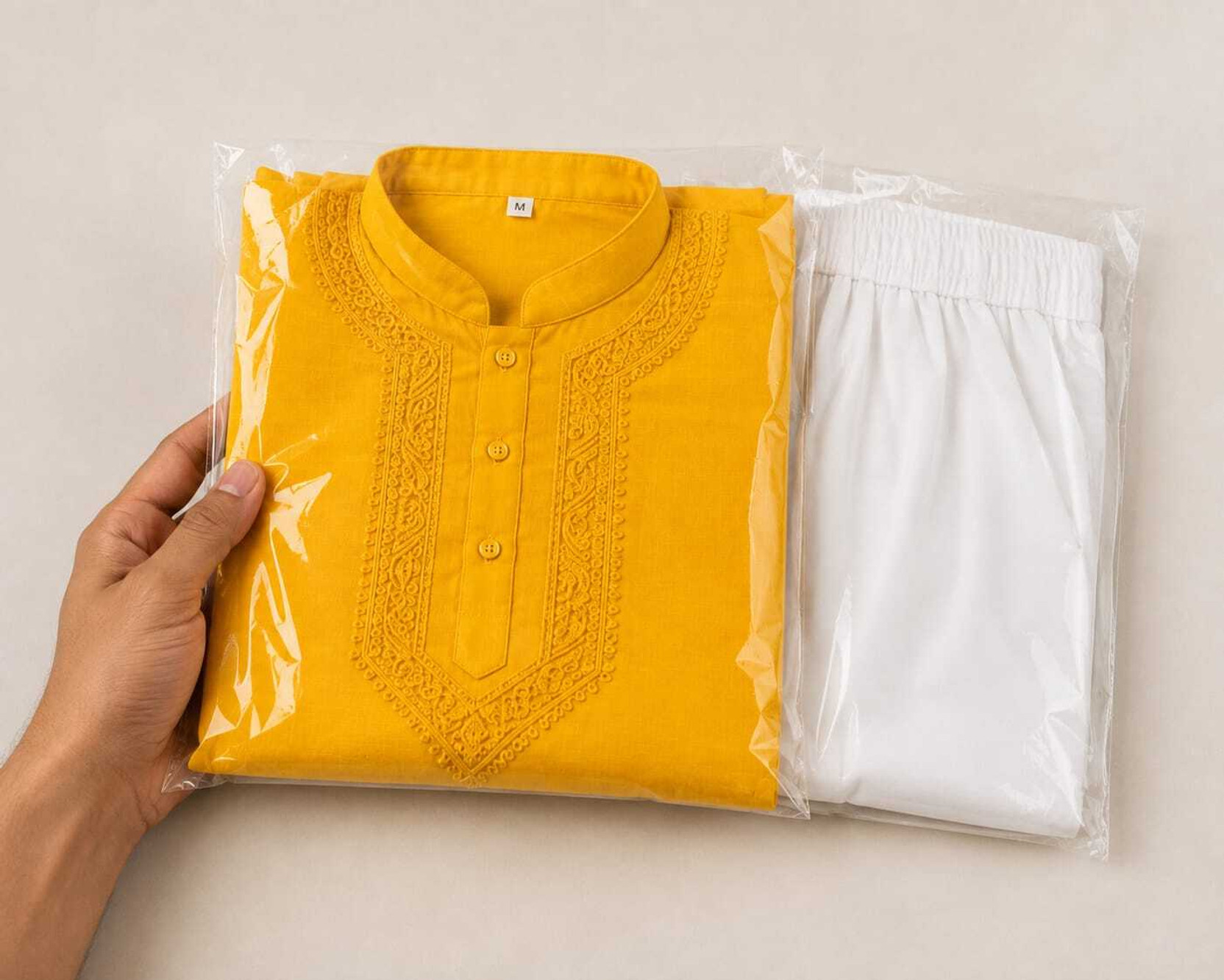 Men Pure Cotton Kurta Pyjama Set
