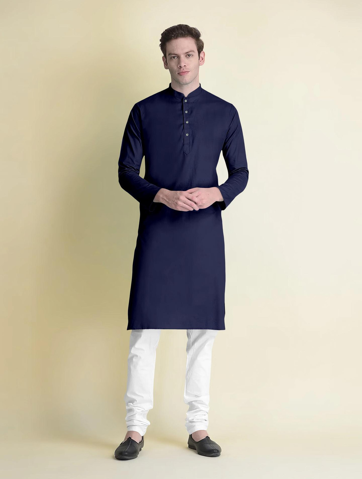 Men Pure Cotton Kurta Pyjama Set