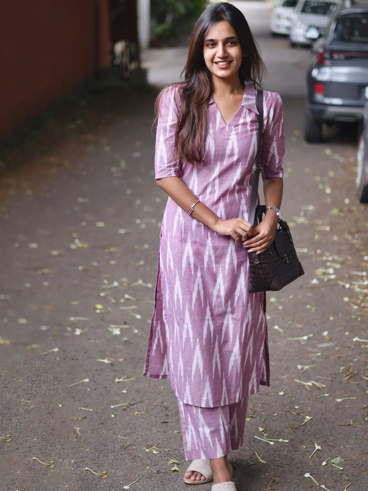 Women Cotton Rayon Kurti Palazzo Set