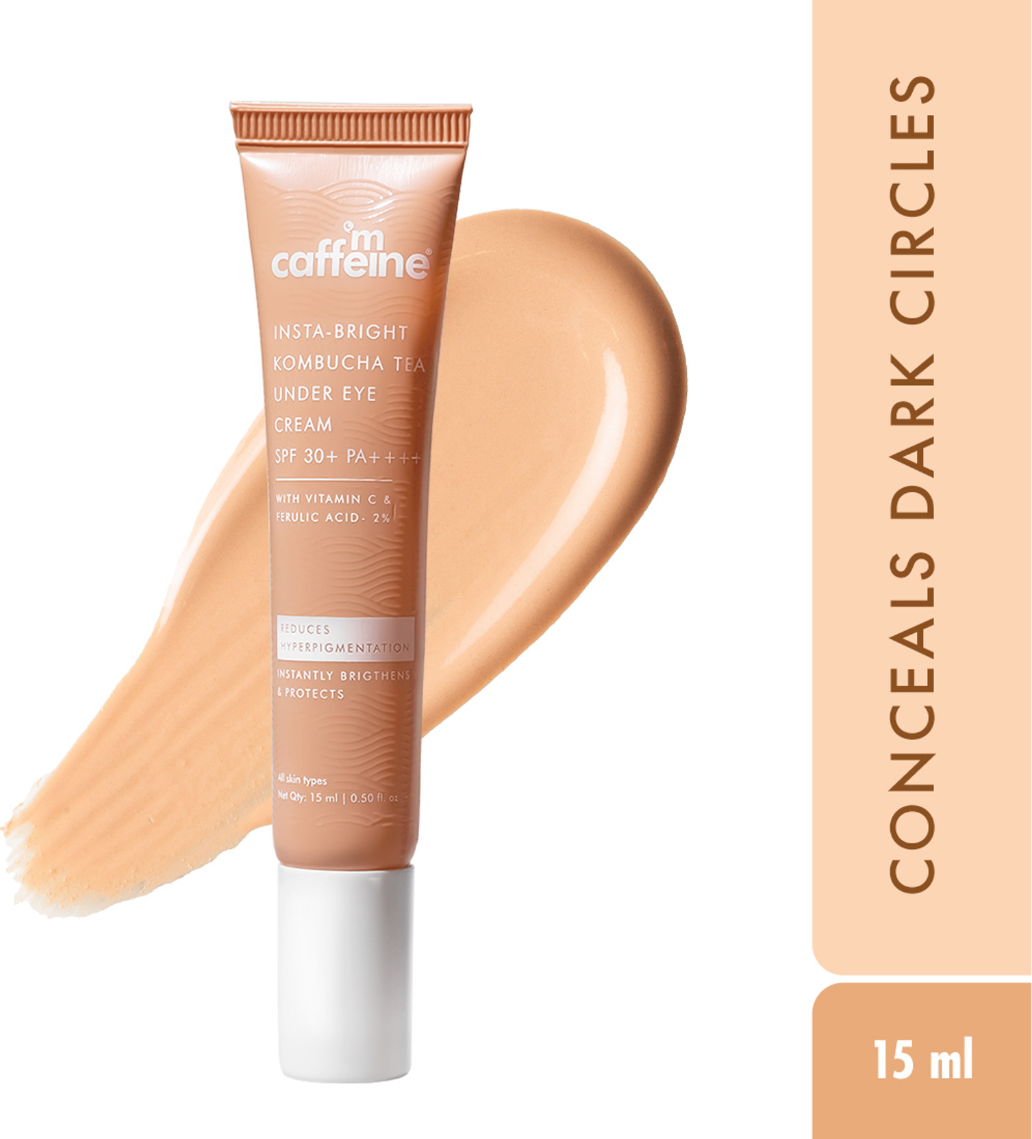 mCaffeine Insta-Bright Kombucha Tea Under Eye Cream SPF 30+ PA++++.