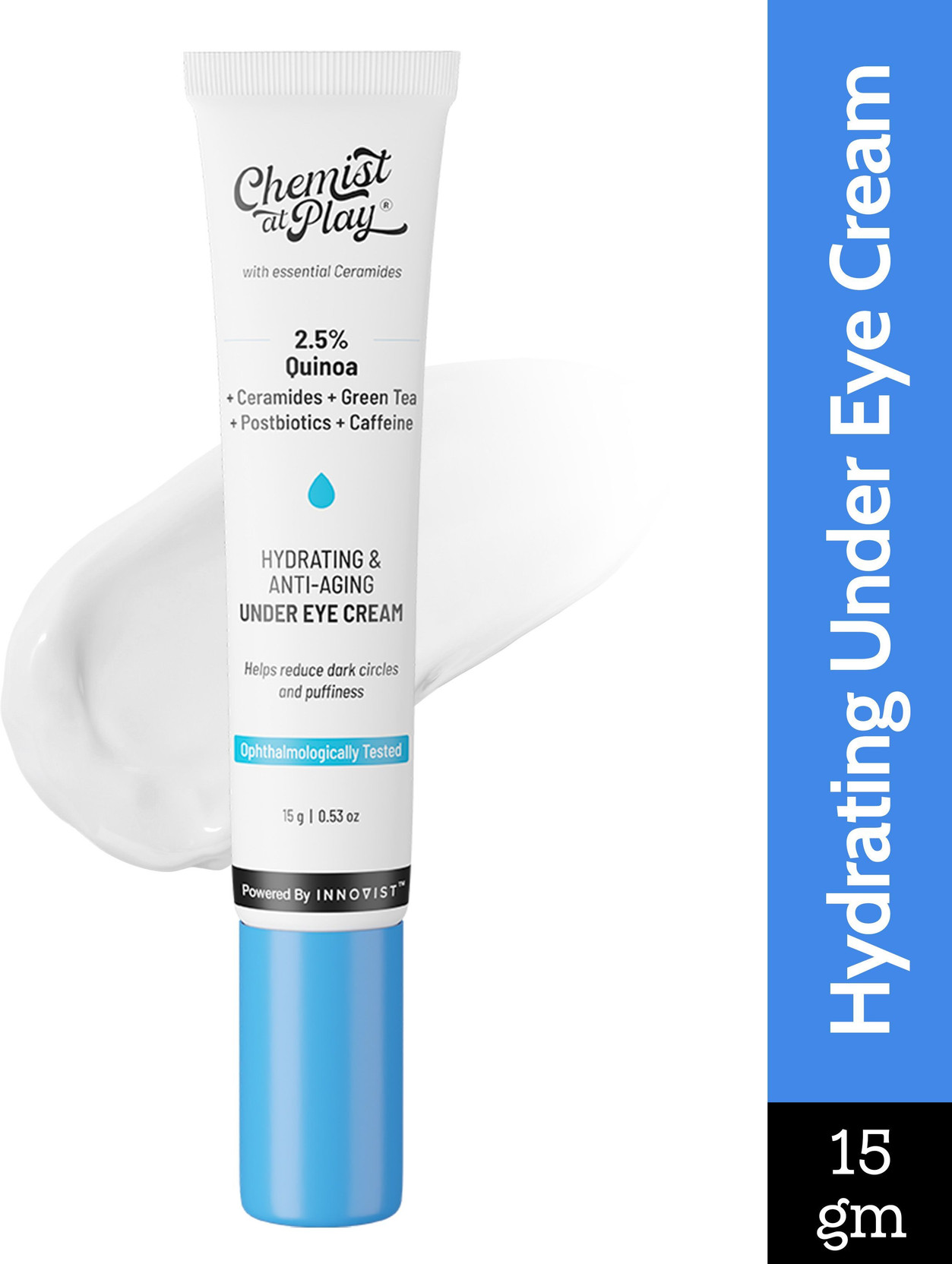 Chemist at Play Under Eye Cream | Quinoa Extract | For Dark Circles Puffiness & Wrinkles