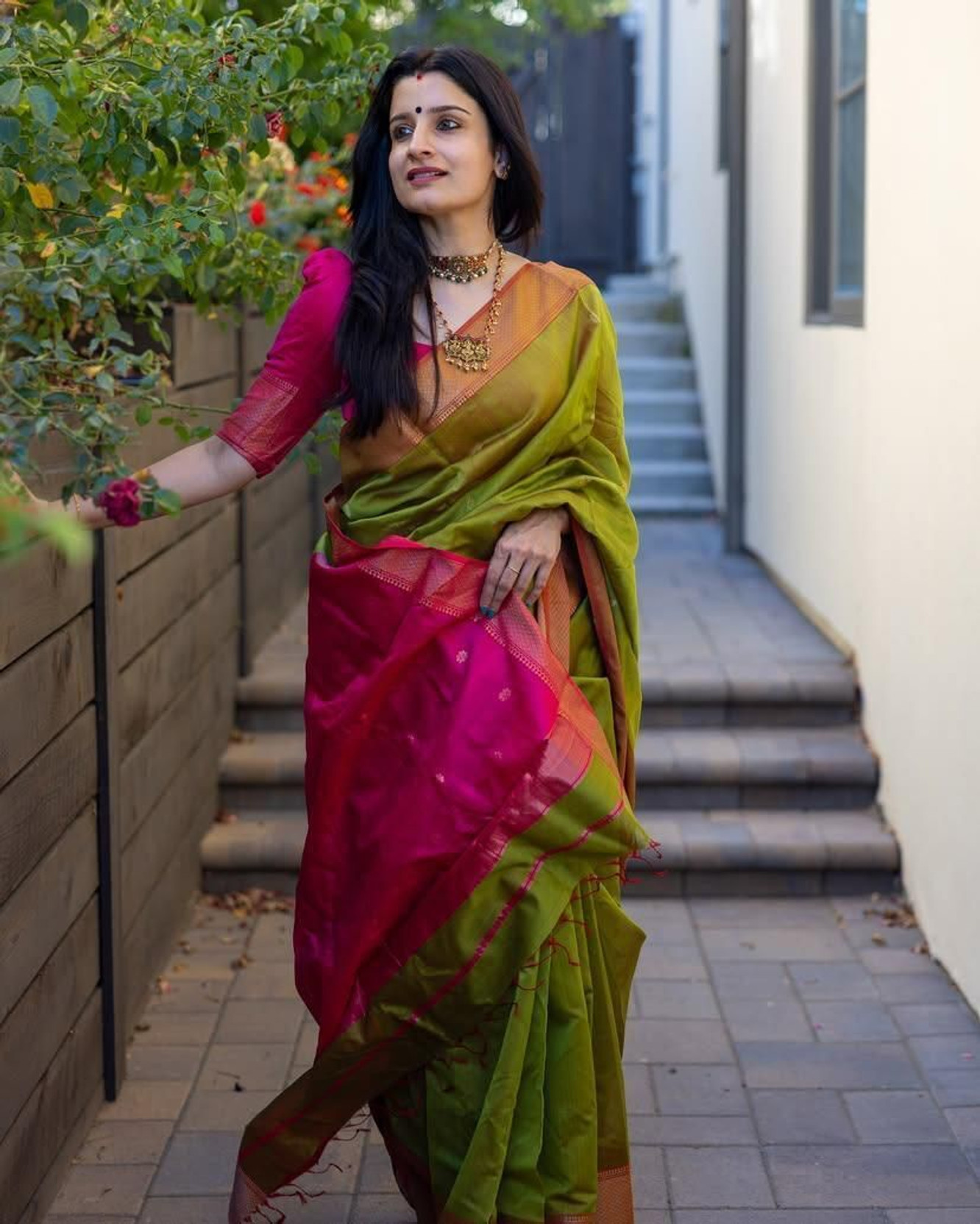 Woven Banarasi Cotton Silk Saree