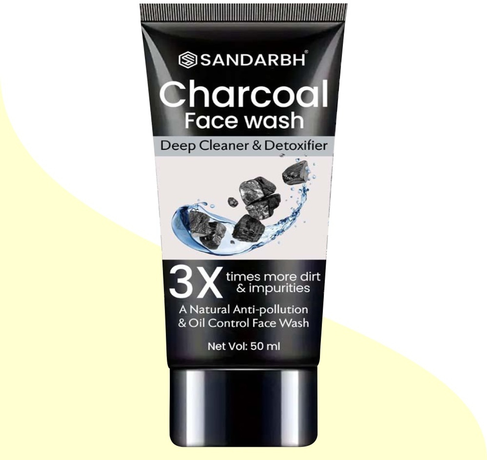 Sandarbh Charcoal  Deep Cleaner & Detoxifier Oil Control Anti-Pollution Face Wash