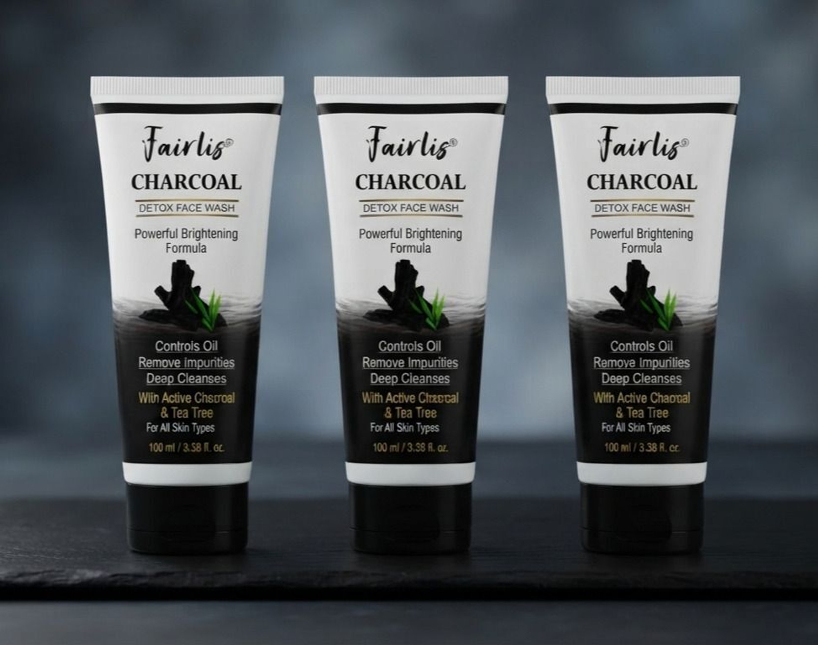 Fairlis Cleansing & Detox_Charcoal_ComboPackof3100mlEach&OilControl_236 Face Wash
