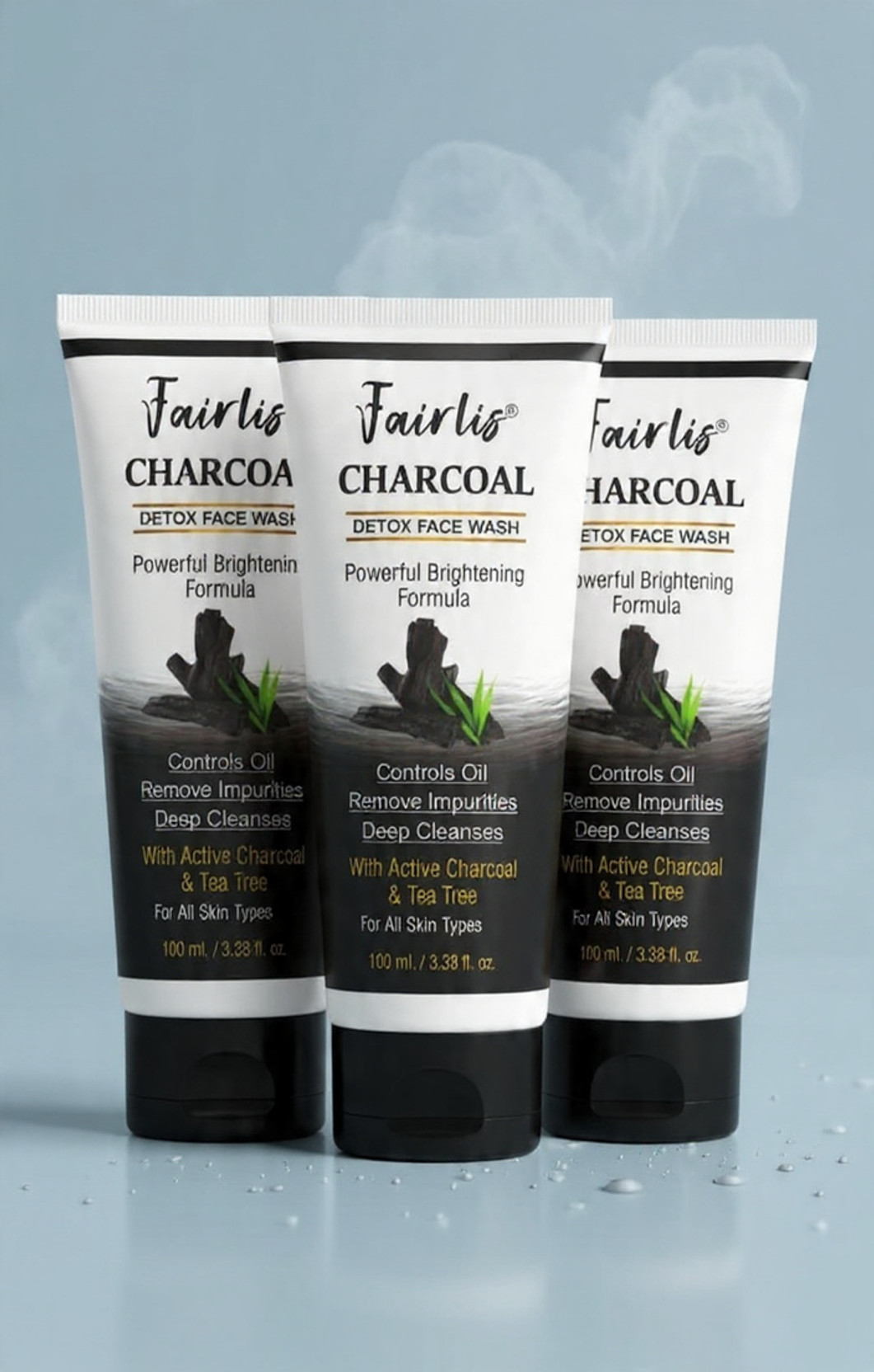 Fairlis Charcoal Facewash for Women Daily Skin Detox Cleanser Face Wash