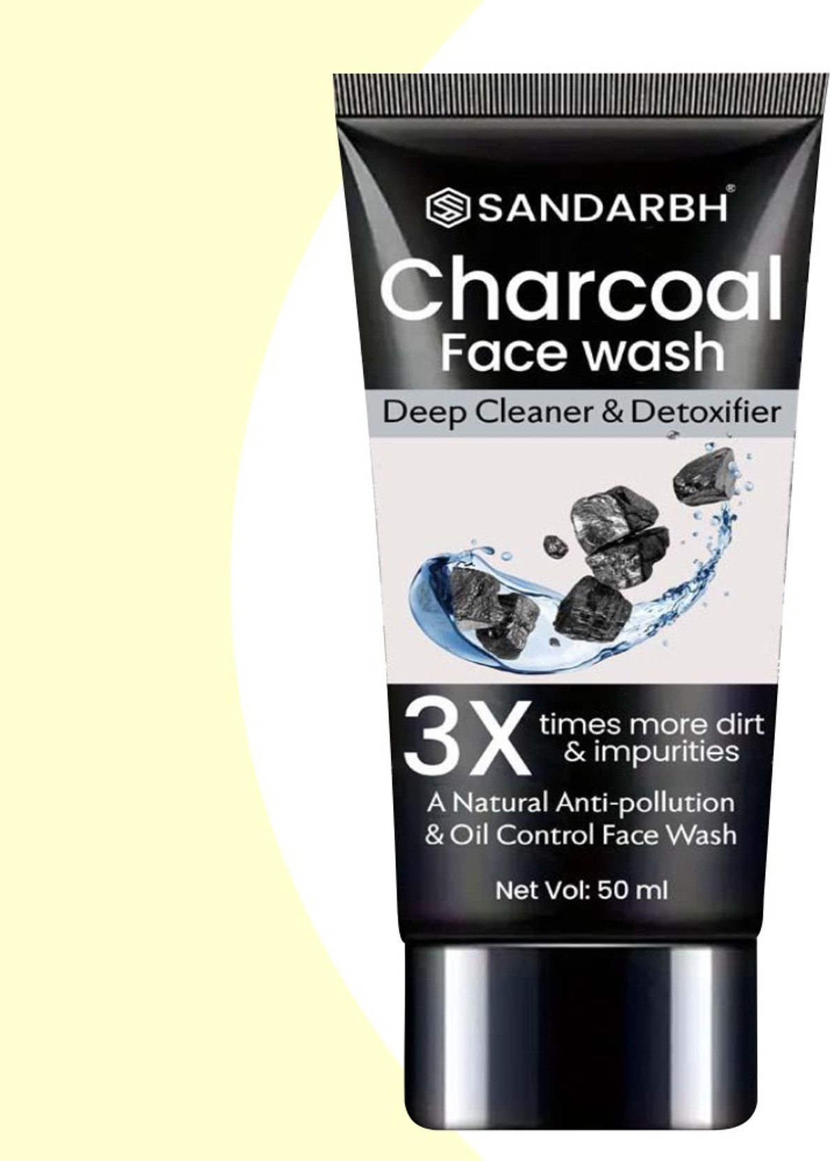 Sandarbh Charcoal Detoxifying  For Clear And Bright Skin Face Wash