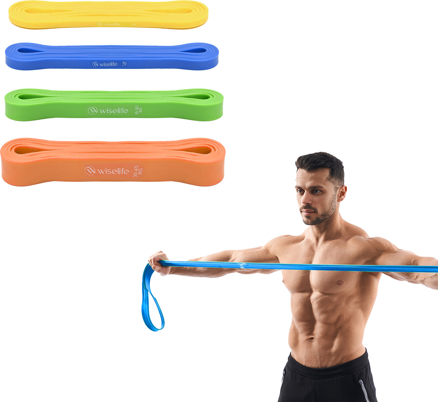 Wiselife Resistance Power Band, Pull Up Bands, Pull Up Assistance Bands, Workout Bands Resistance Band