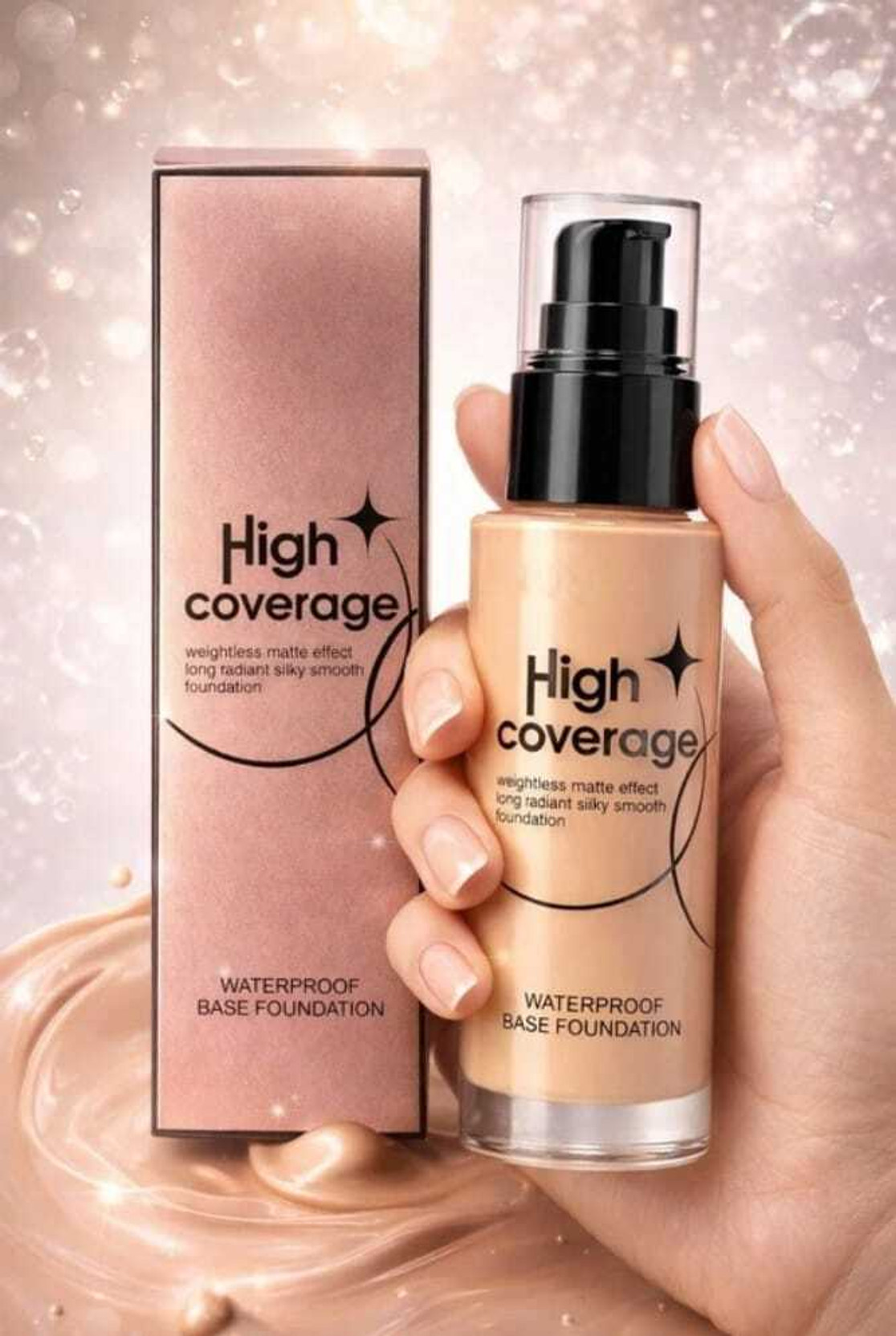 nevora All-Skin Waterproof Oil Control High Coverage Liquid Foundation (60 ml) Foundation