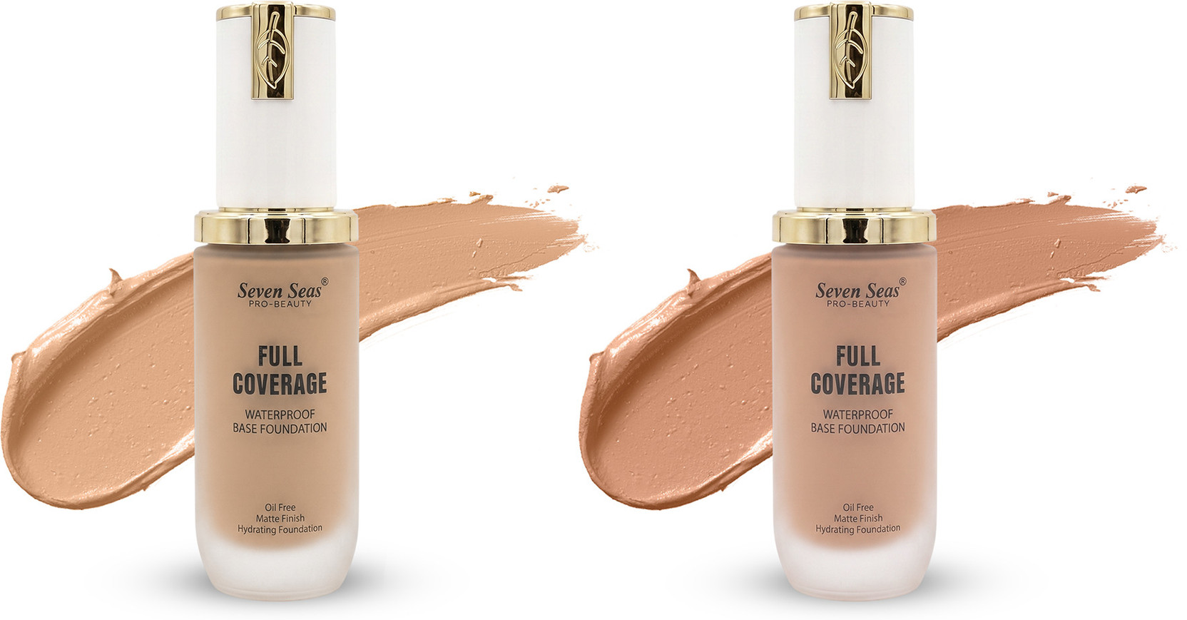 Seven Seas Full Coverage Oil Free Waterproof Matte Finish Super Hydrating  Foundation