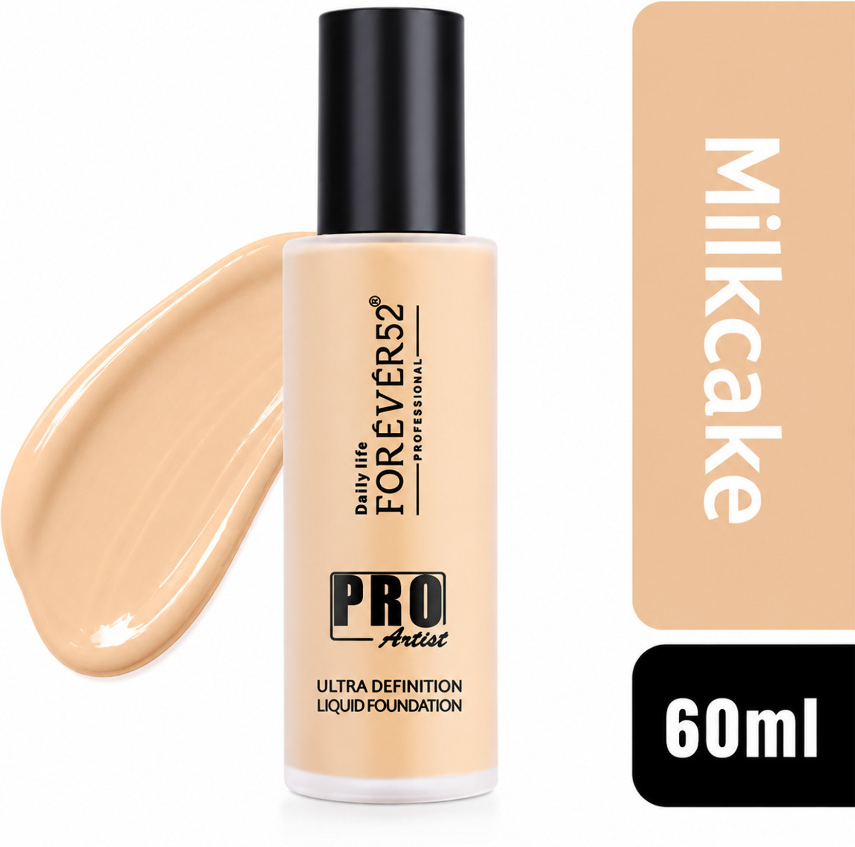 UCLAM Forever52 Pro Artist Ultra Definition Liquid Foundation Full Coverage, 24H Wear Foundation