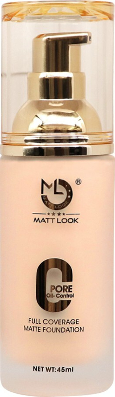 MATTLOOK Zero Pore Oil-Control Full Coverage Matte Foundation With SPF 15 Water-Resistant Foundation