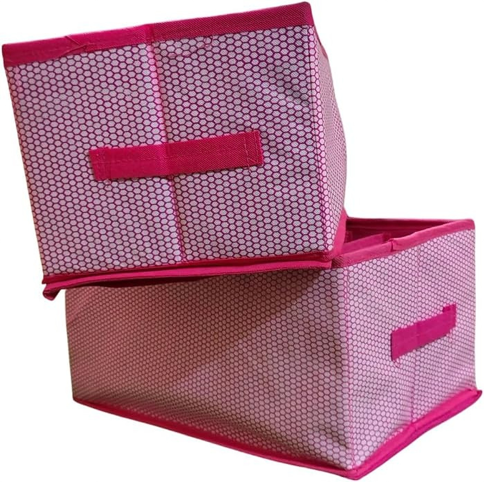 Sawariya Baskets Multipurpose Storage Box Multipurpose Storage Box for Clothes, Toys, Household Items & Reusable Organizer Pink Storege Multipal Compartment Box (PSMCB)