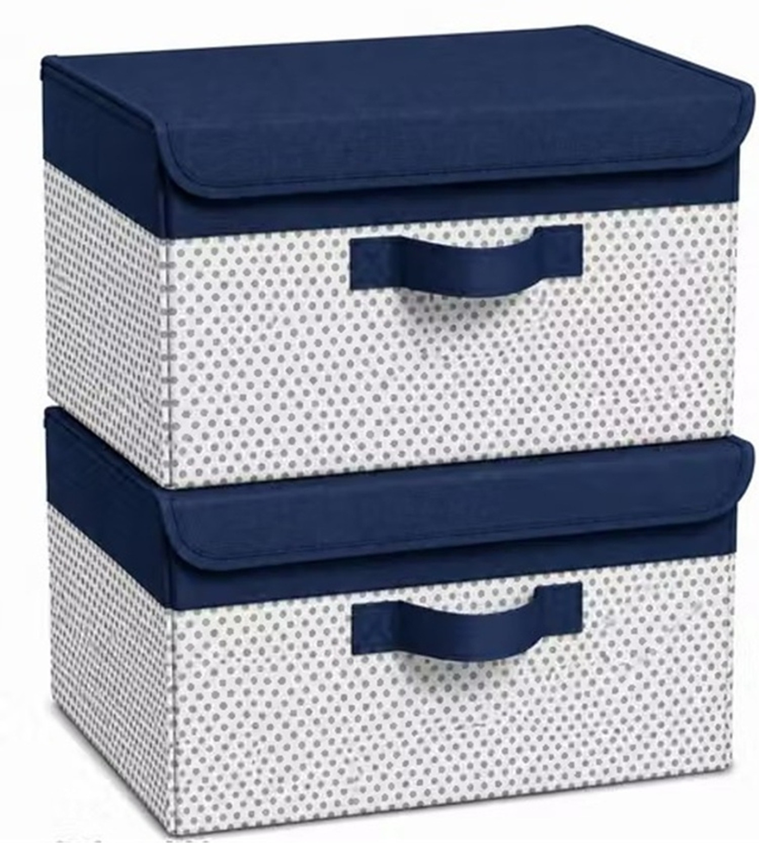 Stowcraft Foldable Organizer for Home Storage Box with Lid & Handle | Clothes Organizer for Wardrobe & Home