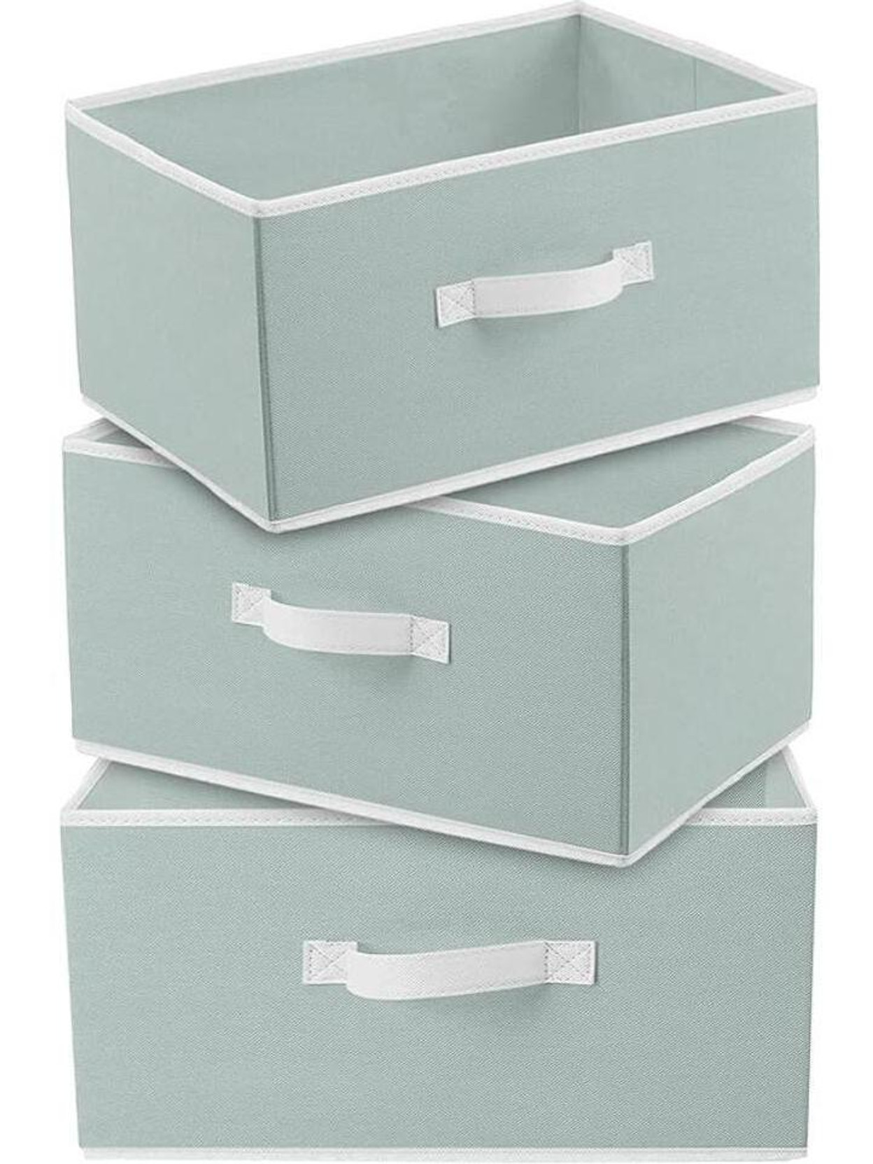 uhi Multipurpose Rectangular Drawer Storage Organizer Foldable Box with Side Handle, Replacement Drawer Storage For Toys & Clothes Organizer (3 Pcs)