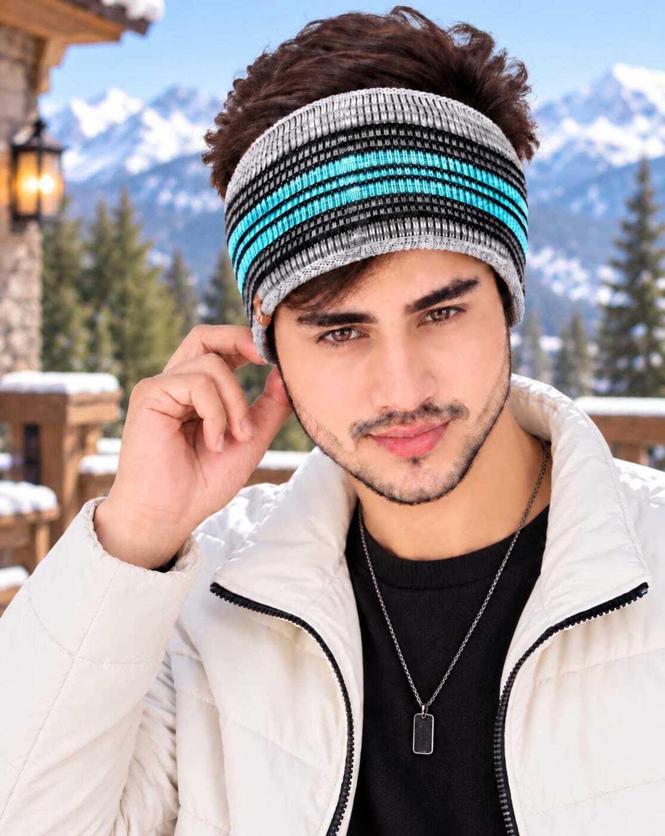 KinderTales Head Cover | Cozy Winter(IND*9062) Accessories Head Band